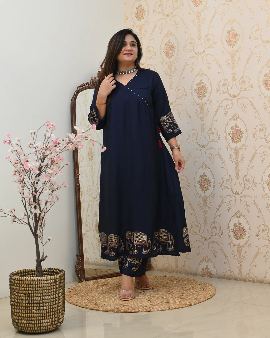 Aashna Muslin A-line plazo Coord Set - Image 6