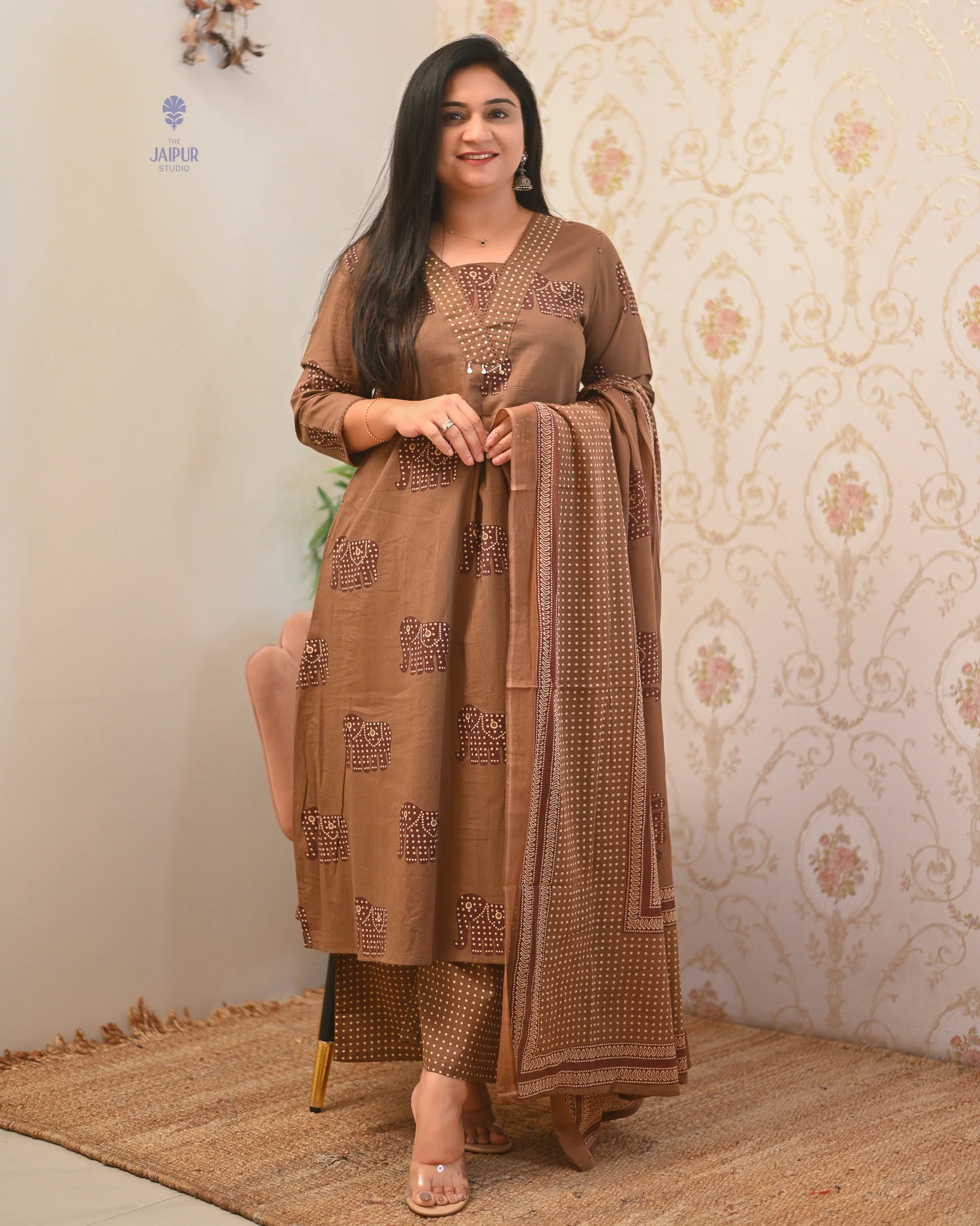 Aisha Cotton HandEmbroidery Detailed Pant Set - Image 20