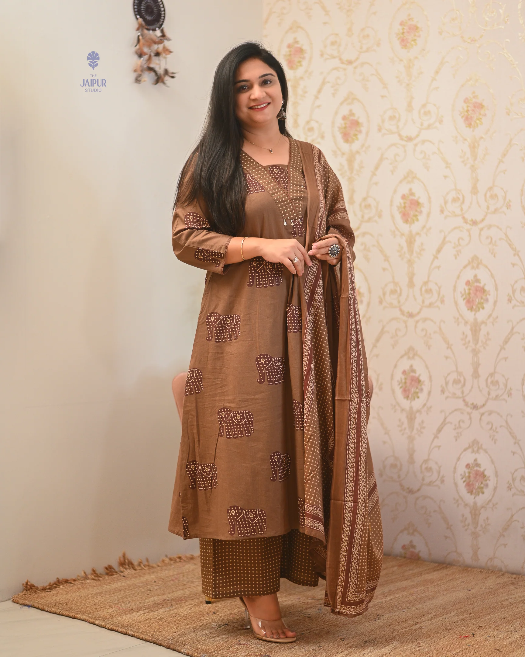 Aisha Cotton HandEmbroidery Detailed Pant Set - Image 21