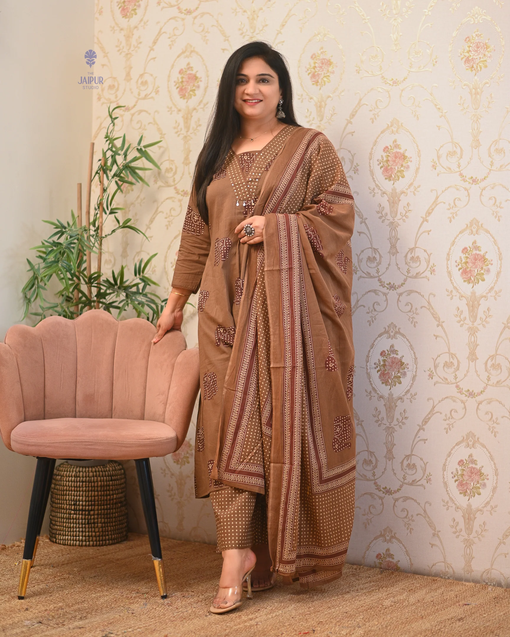 Aisha Cotton HandEmbroidery Detailed Pant Set - Image 22