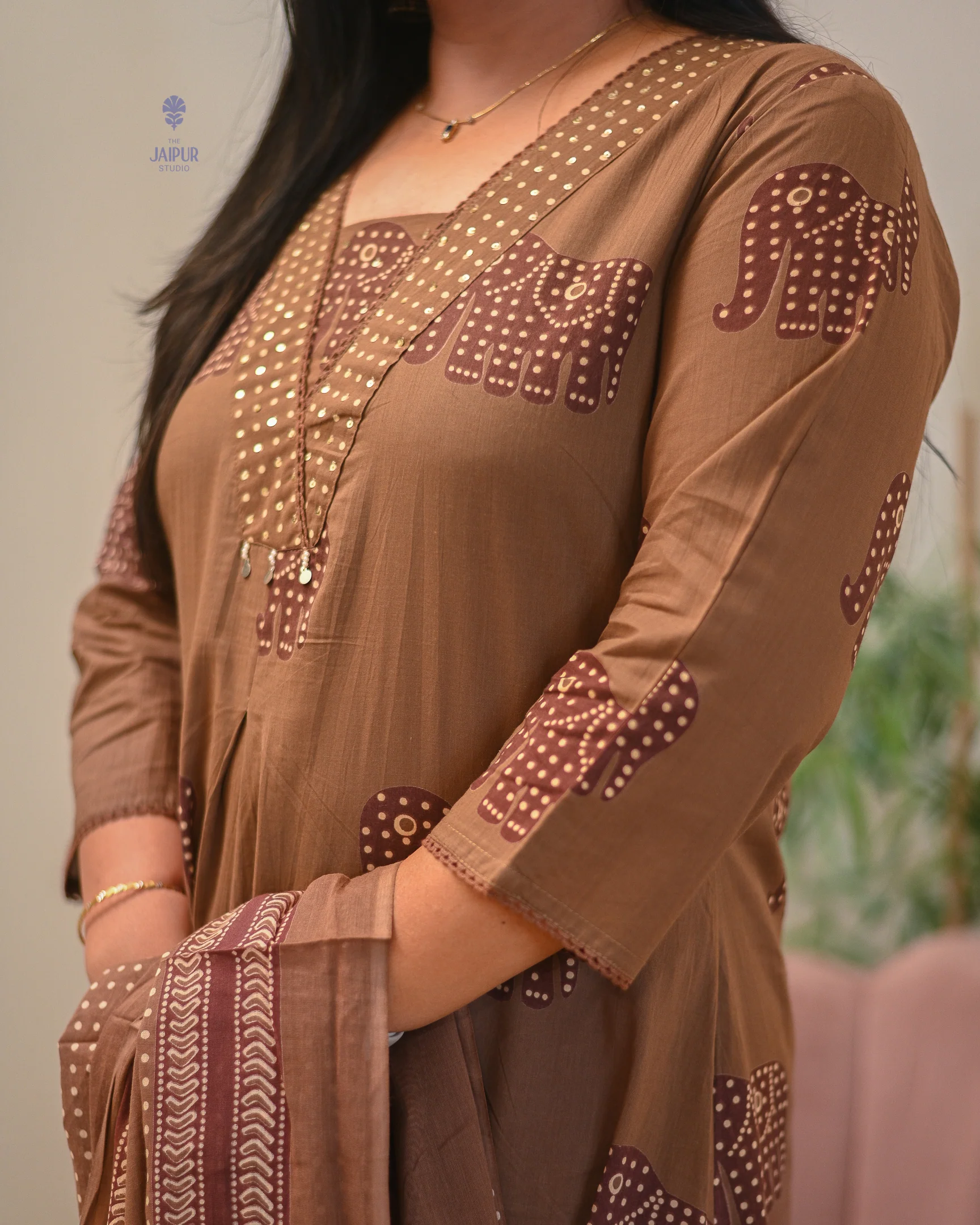 Aisha Cotton HandEmbroidery Detailed Pant Set - Image 25