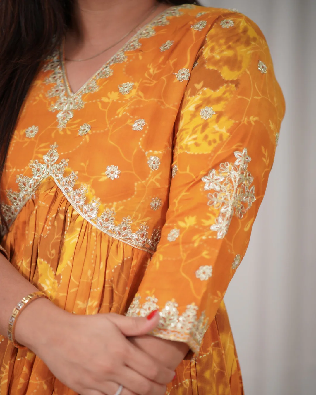 Alia Style Cotton Long Dress - Image 5