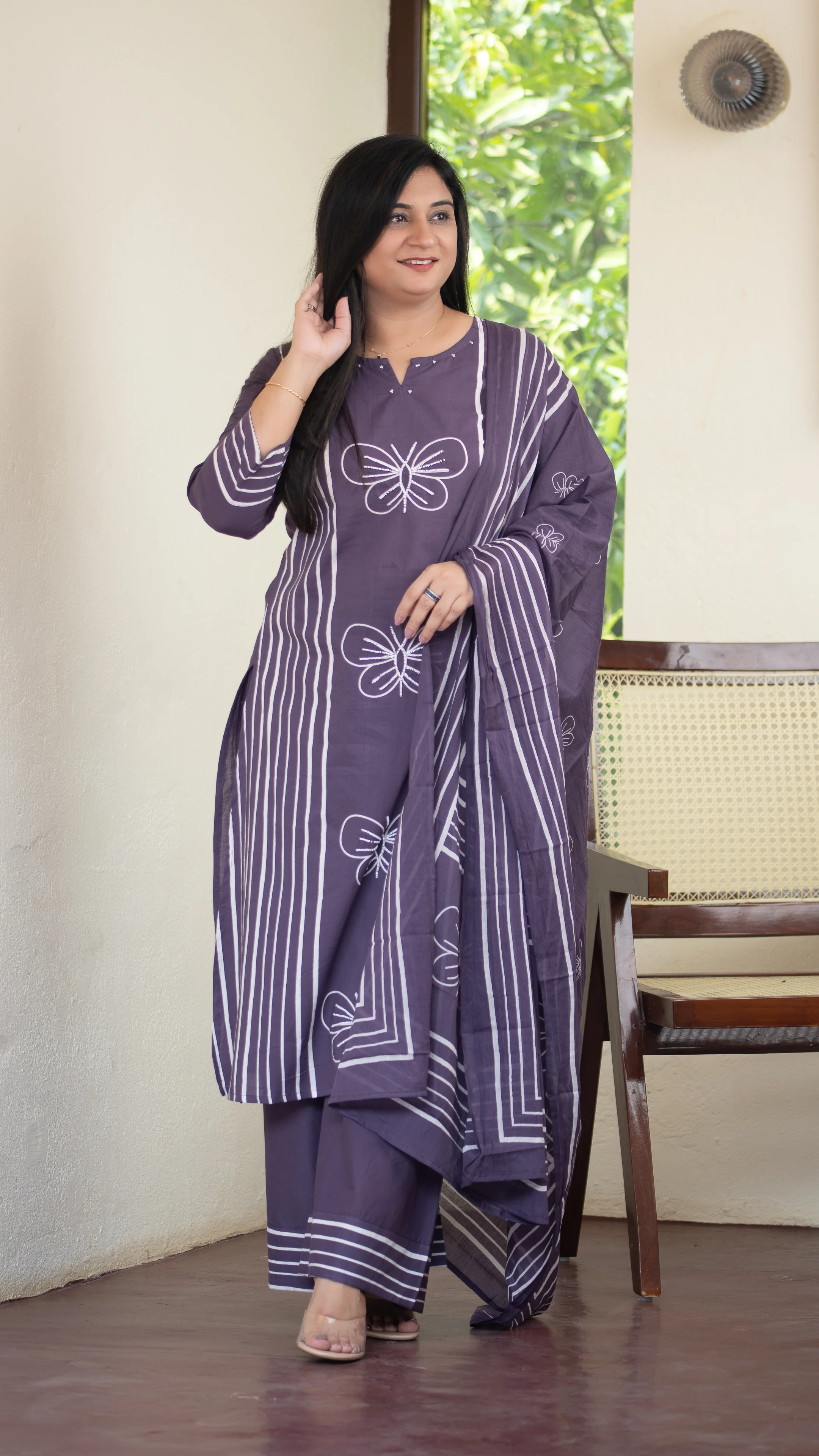 Anaya Cotton HandEmbroidered Divider set - Image 6