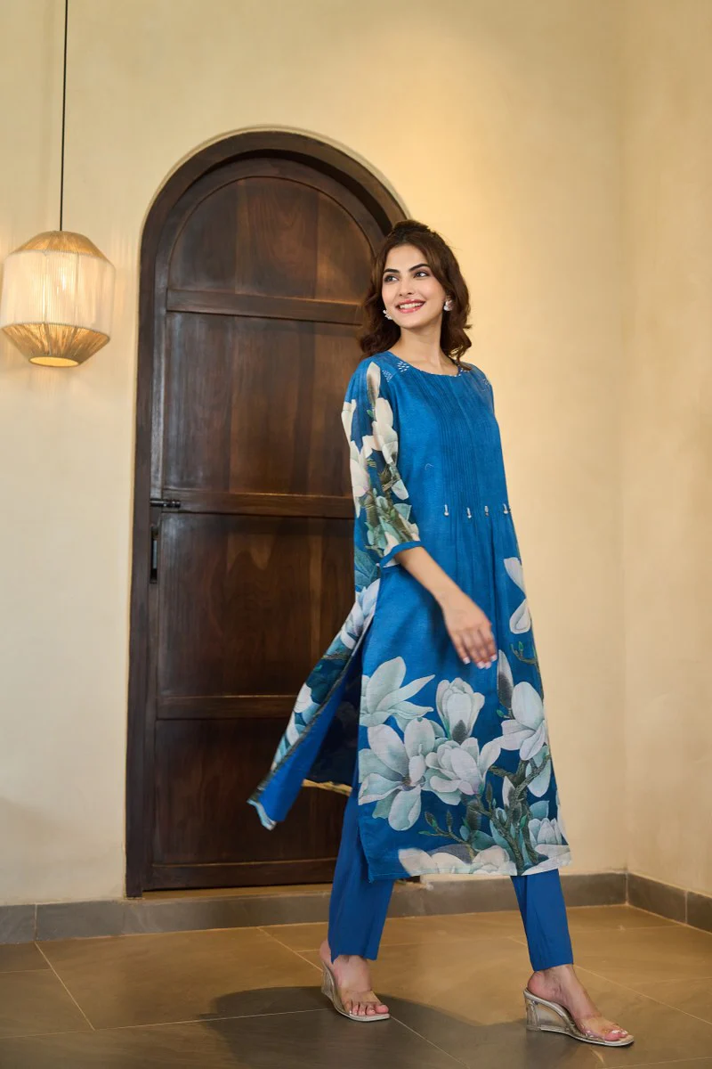 Avantika Mul Cotton A-line Pant Set - Image 2
