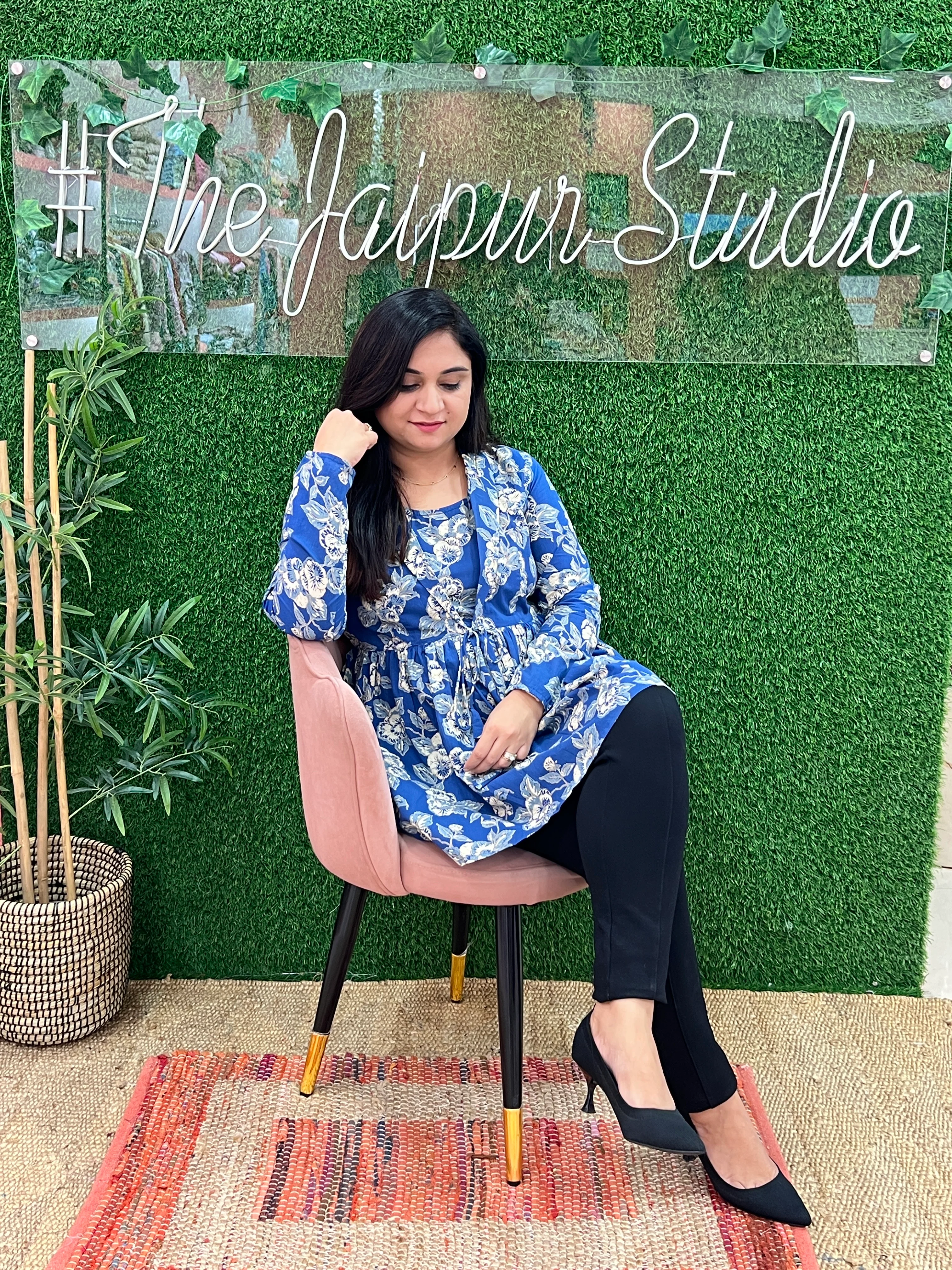 Cotton Double Layered Printed Short Top - Image 3