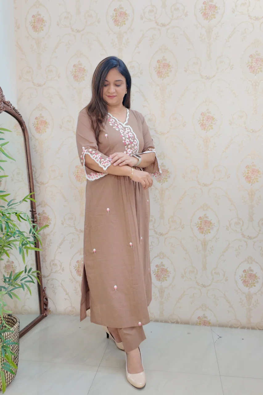 Cotton Embroidered Casual Coord Set - Image 14