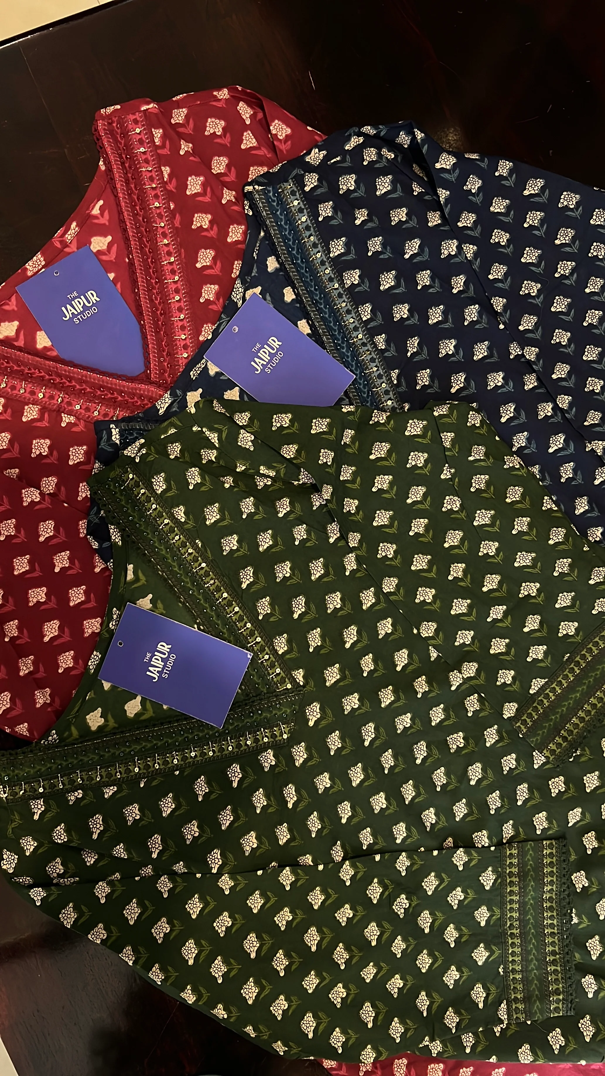 Divisha Ajrakh Cotton HandEmbroidered Pant set - Image 17