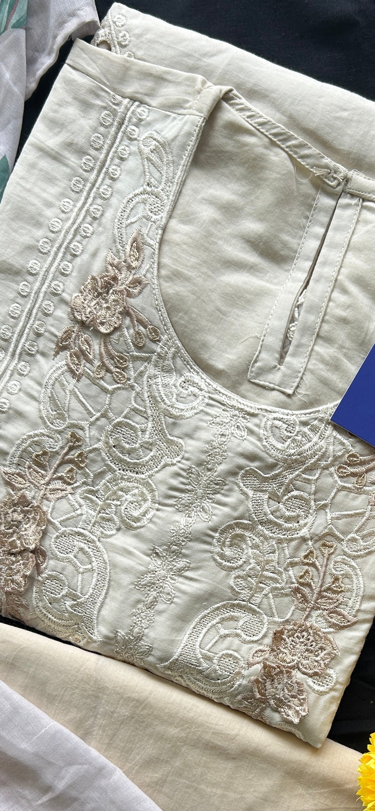 Falak Premium Cotton Embroidered Pakistani Suit - Image 6