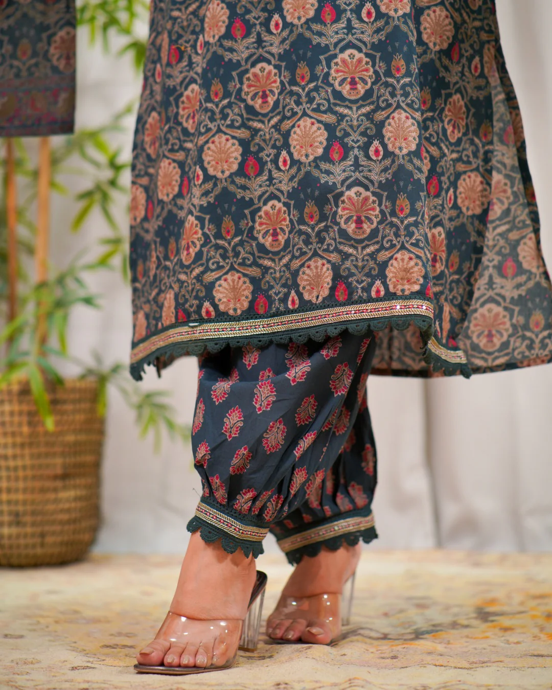 Gehna Cotton Casual Embroidered Afgani Set - Image 6