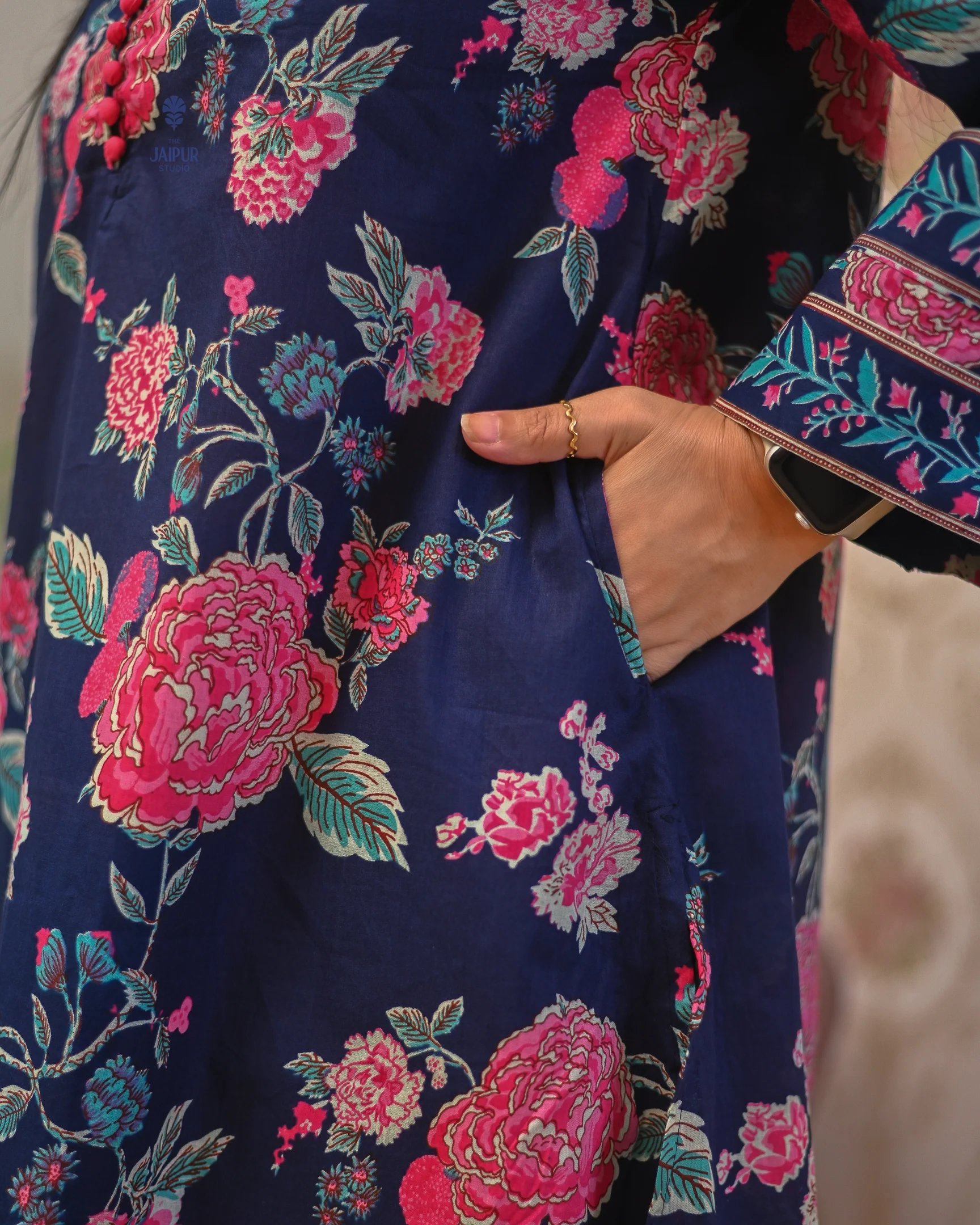Gulnara Cotton Floral Farshi Salwar Coord Set - Image 10