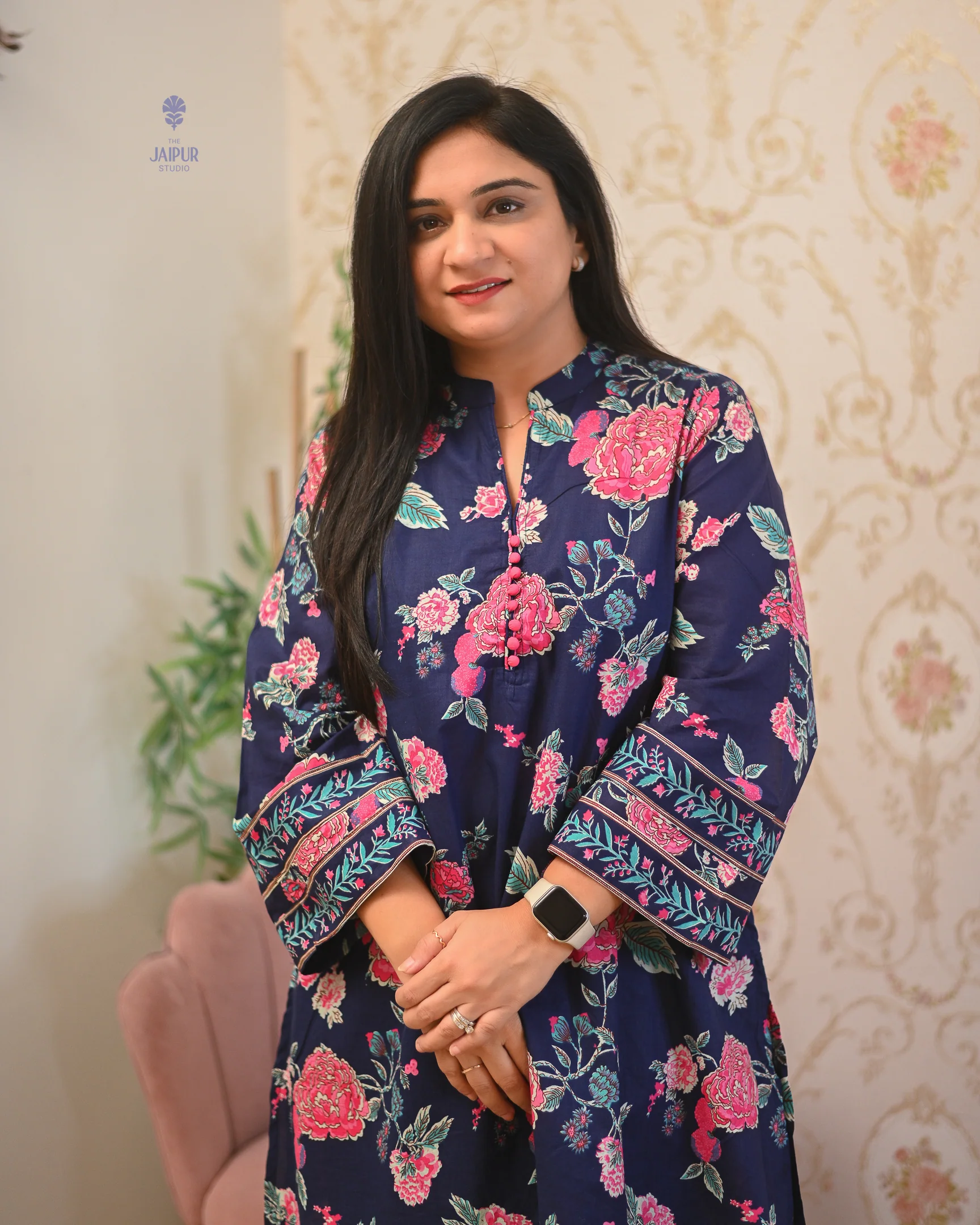 Gulnara Cotton Floral Farshi Salwar Coord Set - Image 14