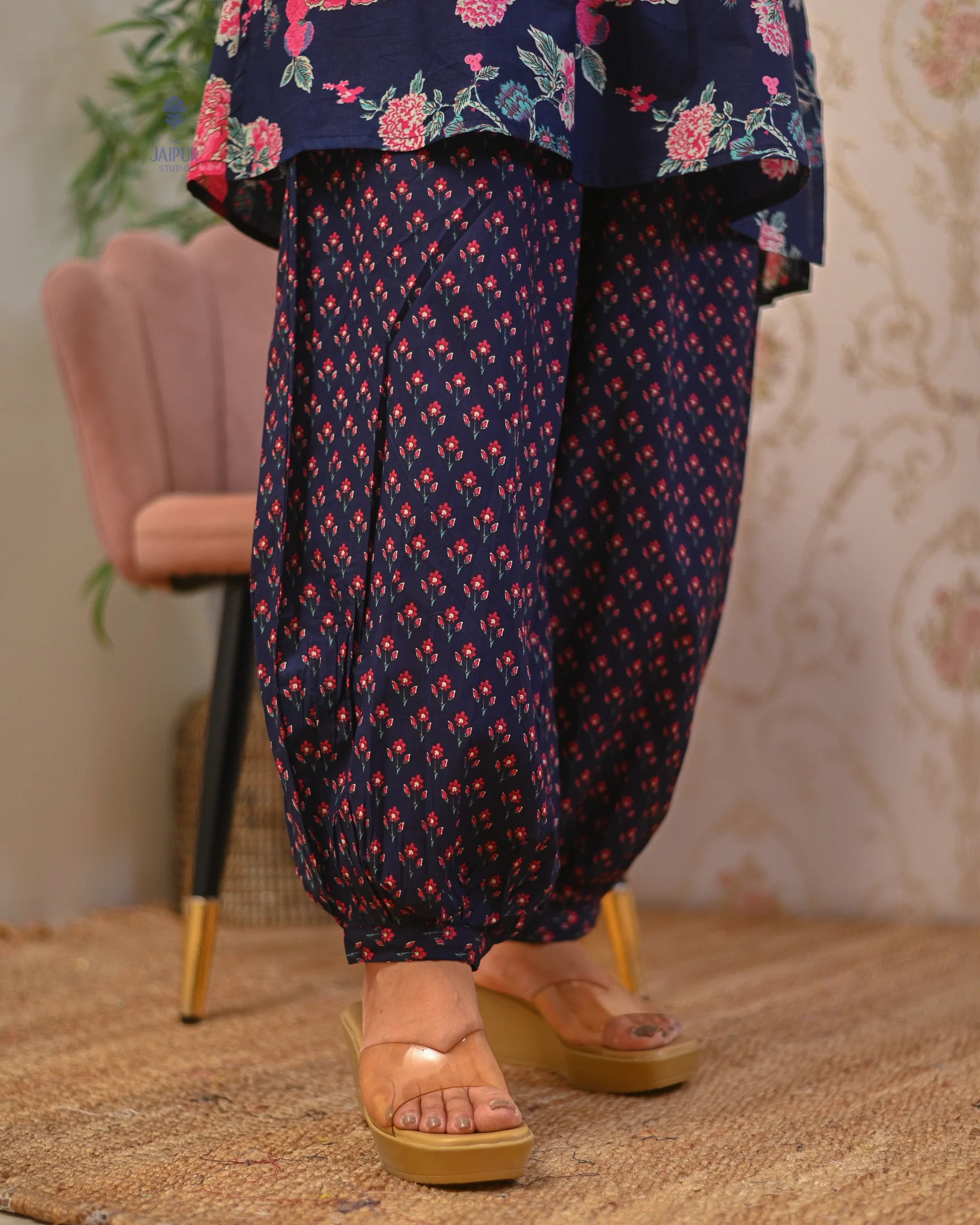 Gulnara Cotton Floral Farshi Salwar Coord Set - Image 8