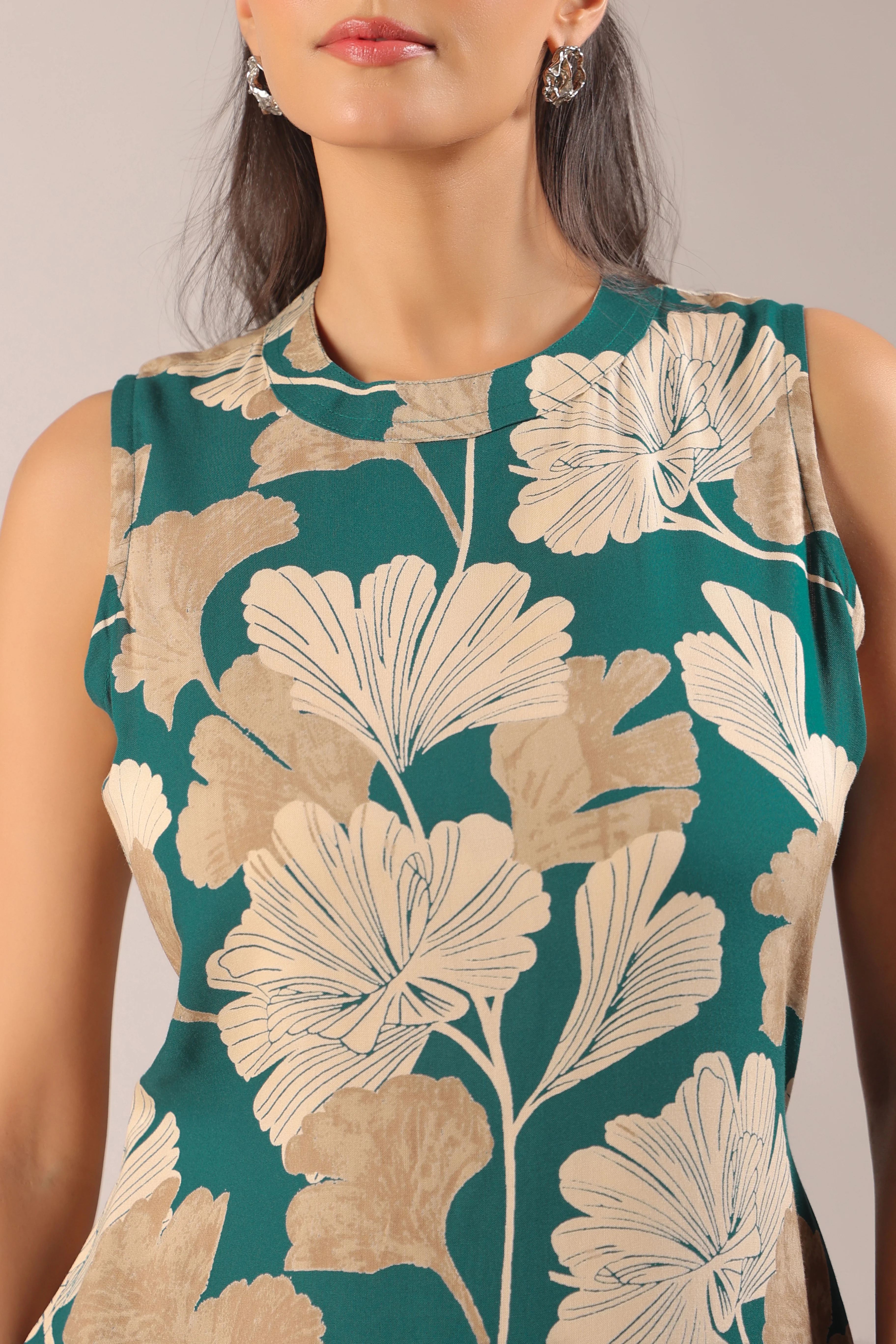 Hita Rayon Floral Print A-line Coord Set - Image 14