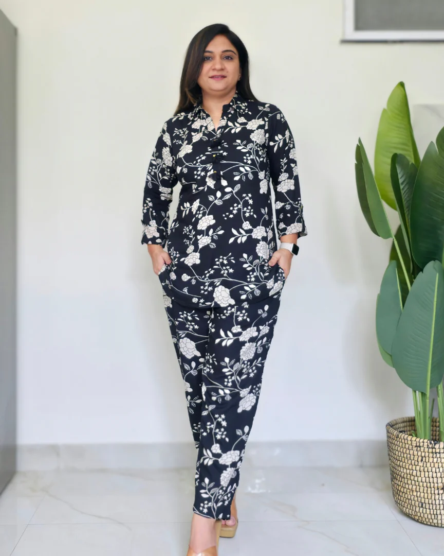 Jasmine Rayon Floral Coord Set - Image 3