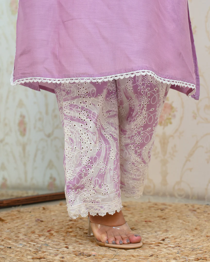 ‘Jeena’ Premium Muslin HandEmbroidered Coord Set - Image 8