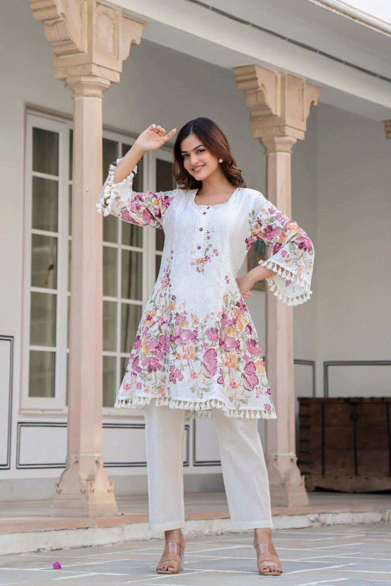 Kashvi Premium Mul Cotton Floral Coord Set - Image 7