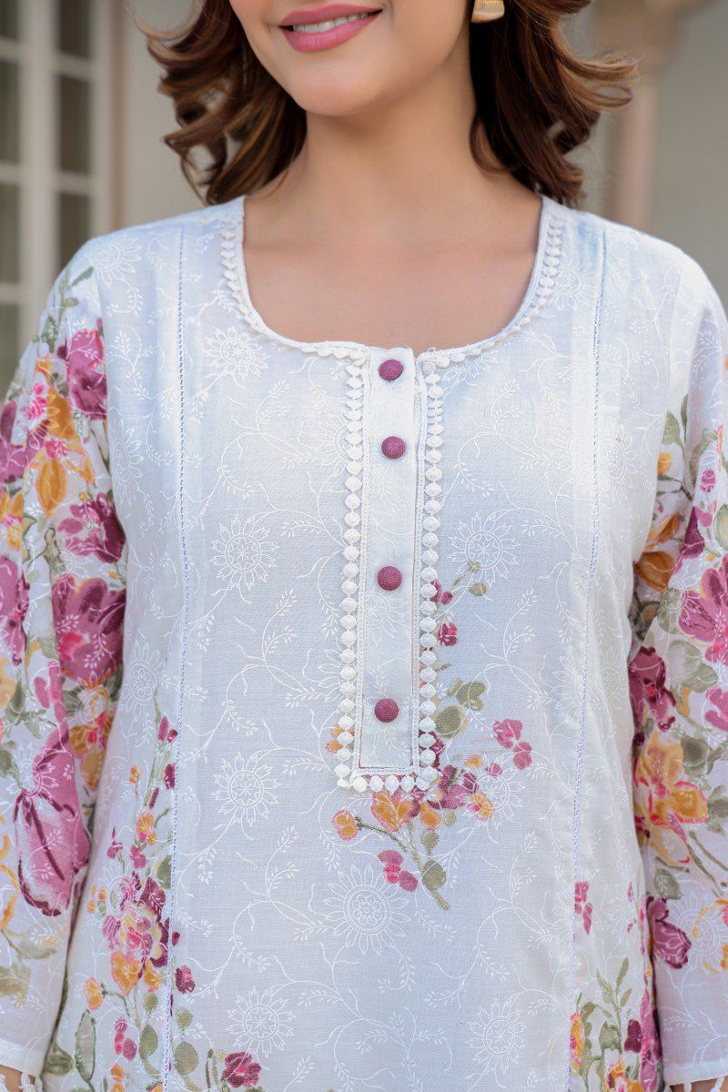 Kashvi Premium Mul Cotton Floral Coord Set - Image 8