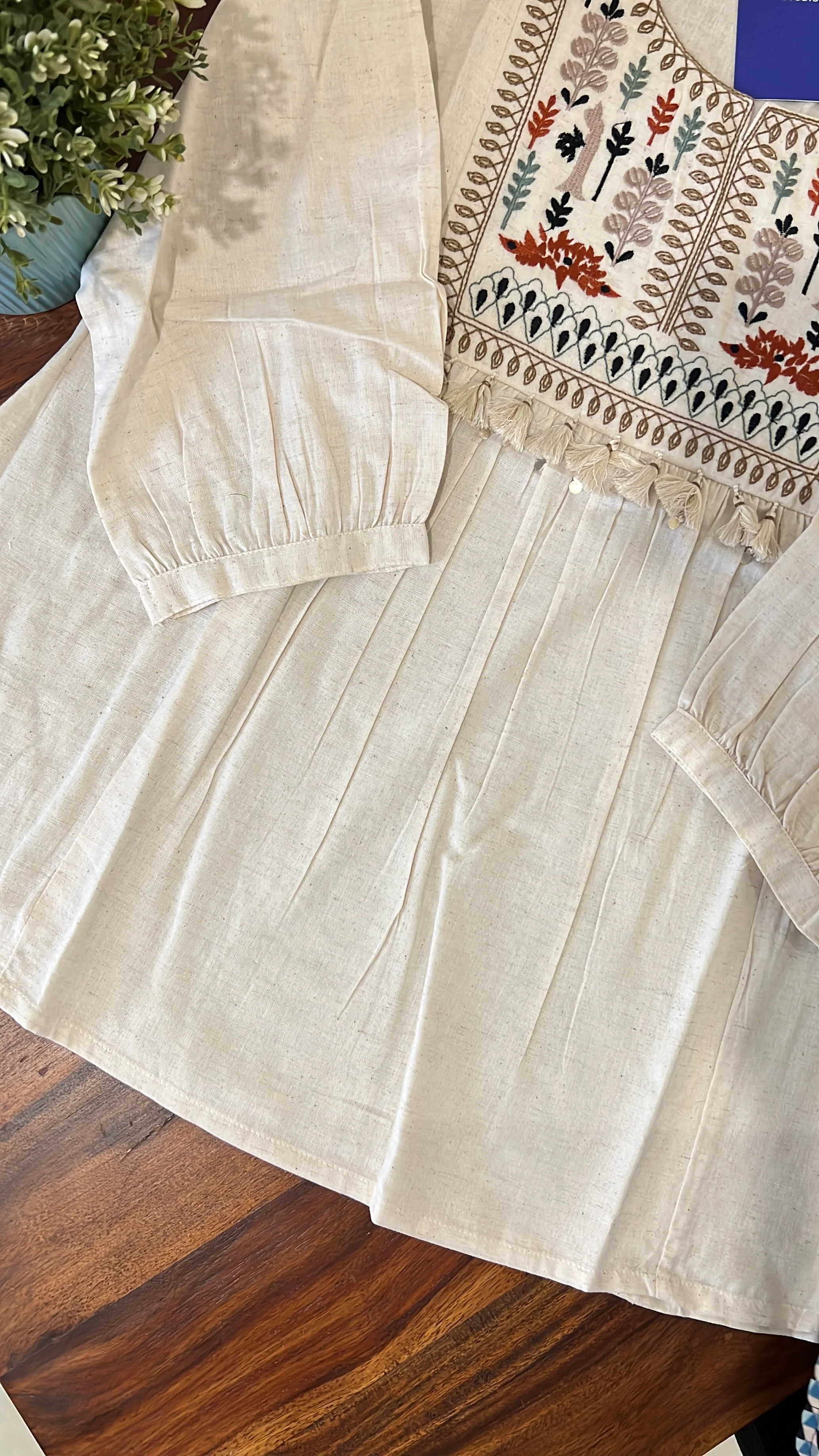 Krisha Cotton Embroidered Short Top - Image 3