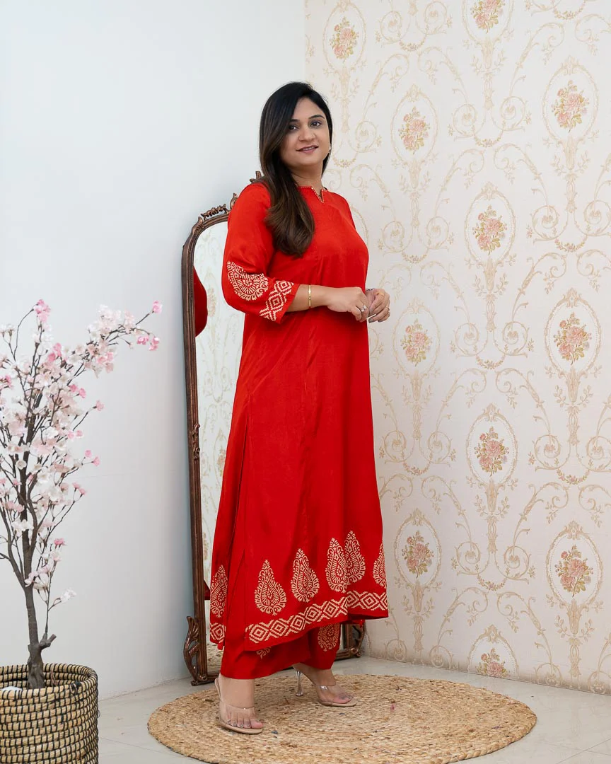 Mayra Muslin Handblock Print Coord Set - Image 2