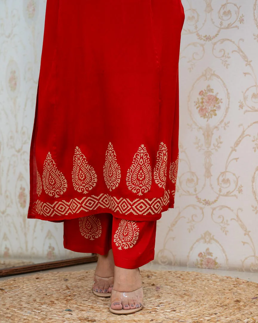 Mayra Muslin Handblock Print Coord Set - Image 7