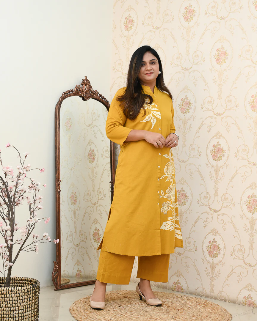 Mehreen Cotton A-line Plazo Set - Image 25