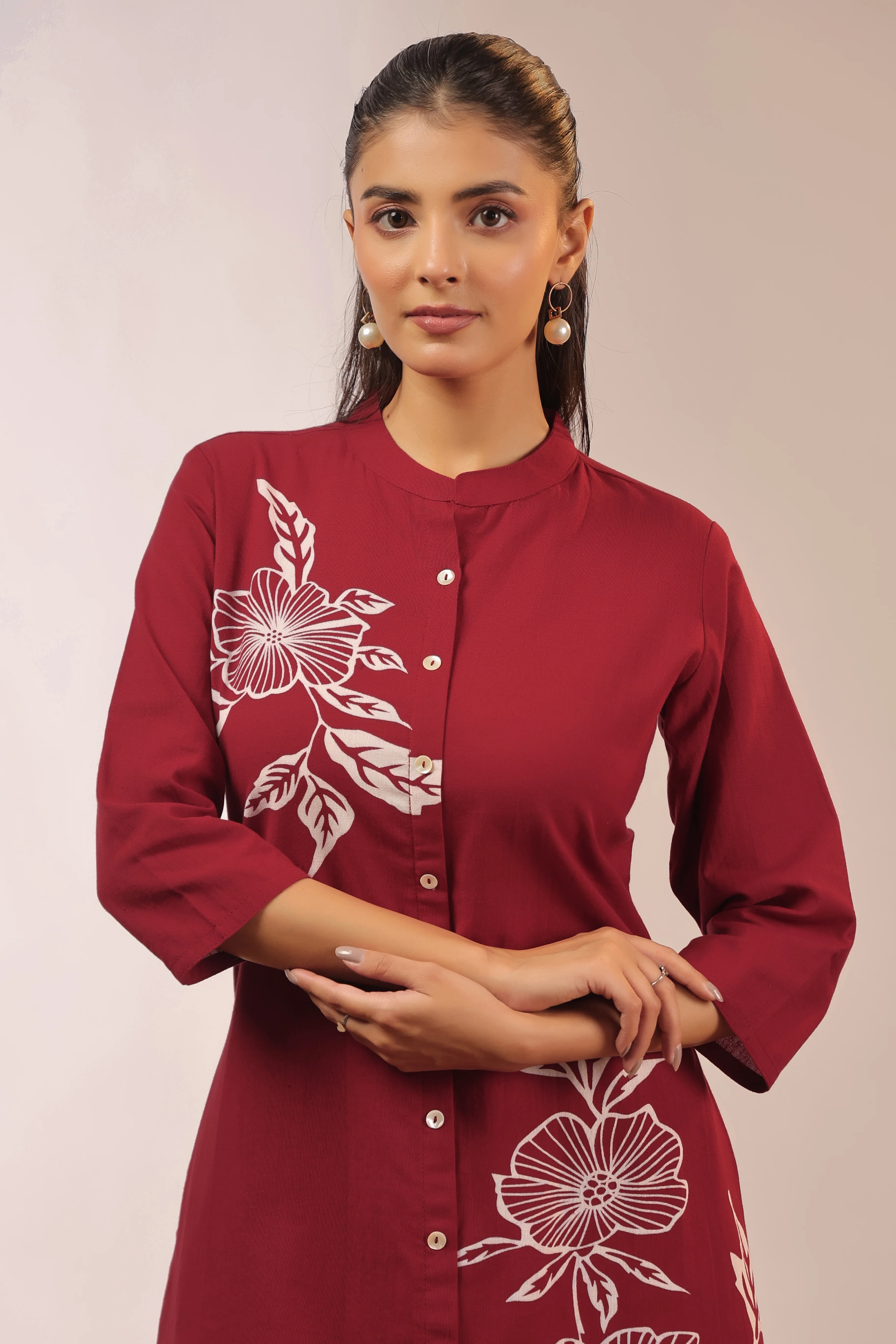 Mehreen Cotton A-line Plazo Set - Image 7