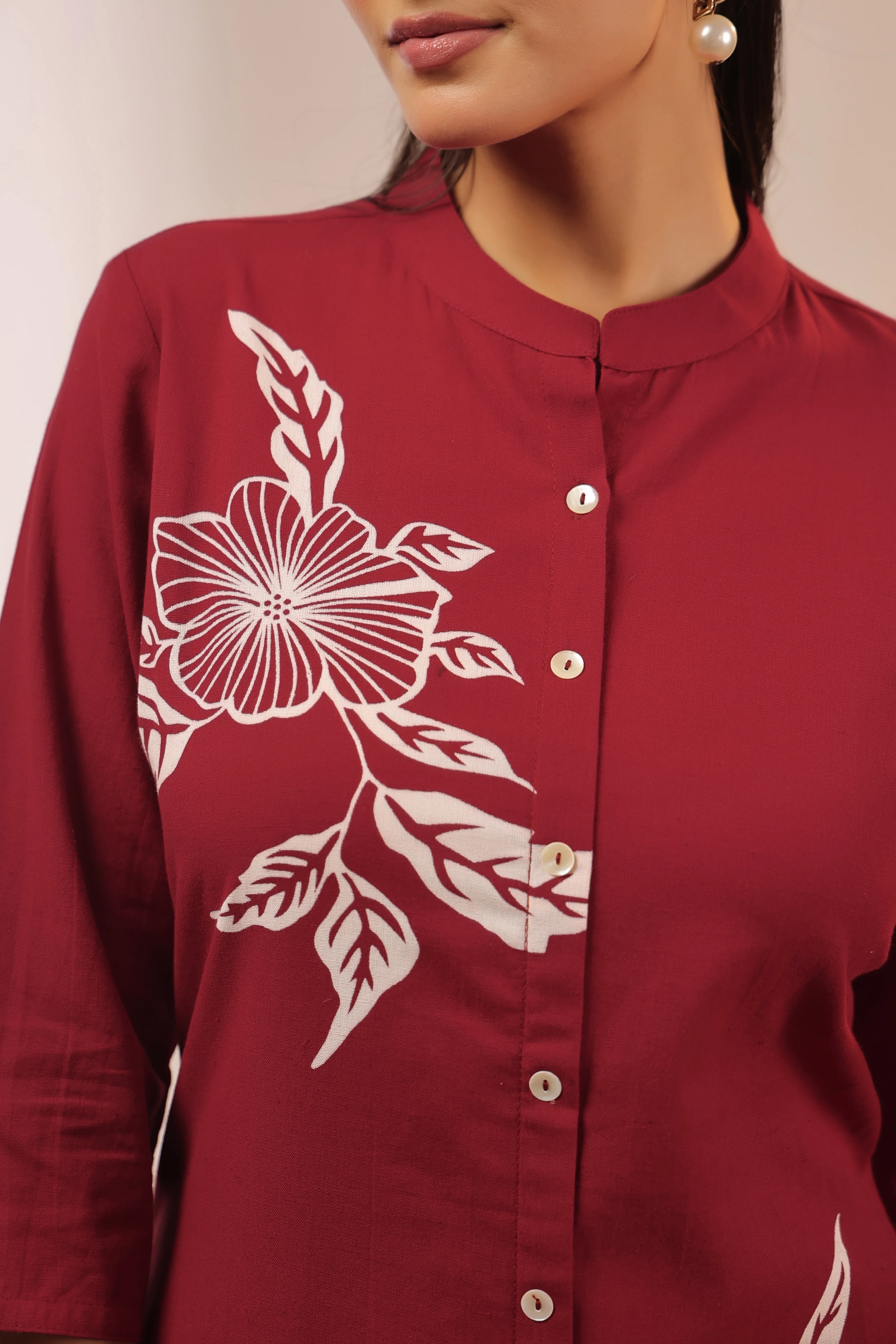Mehreen Cotton A-line Plazo Set - Image 9