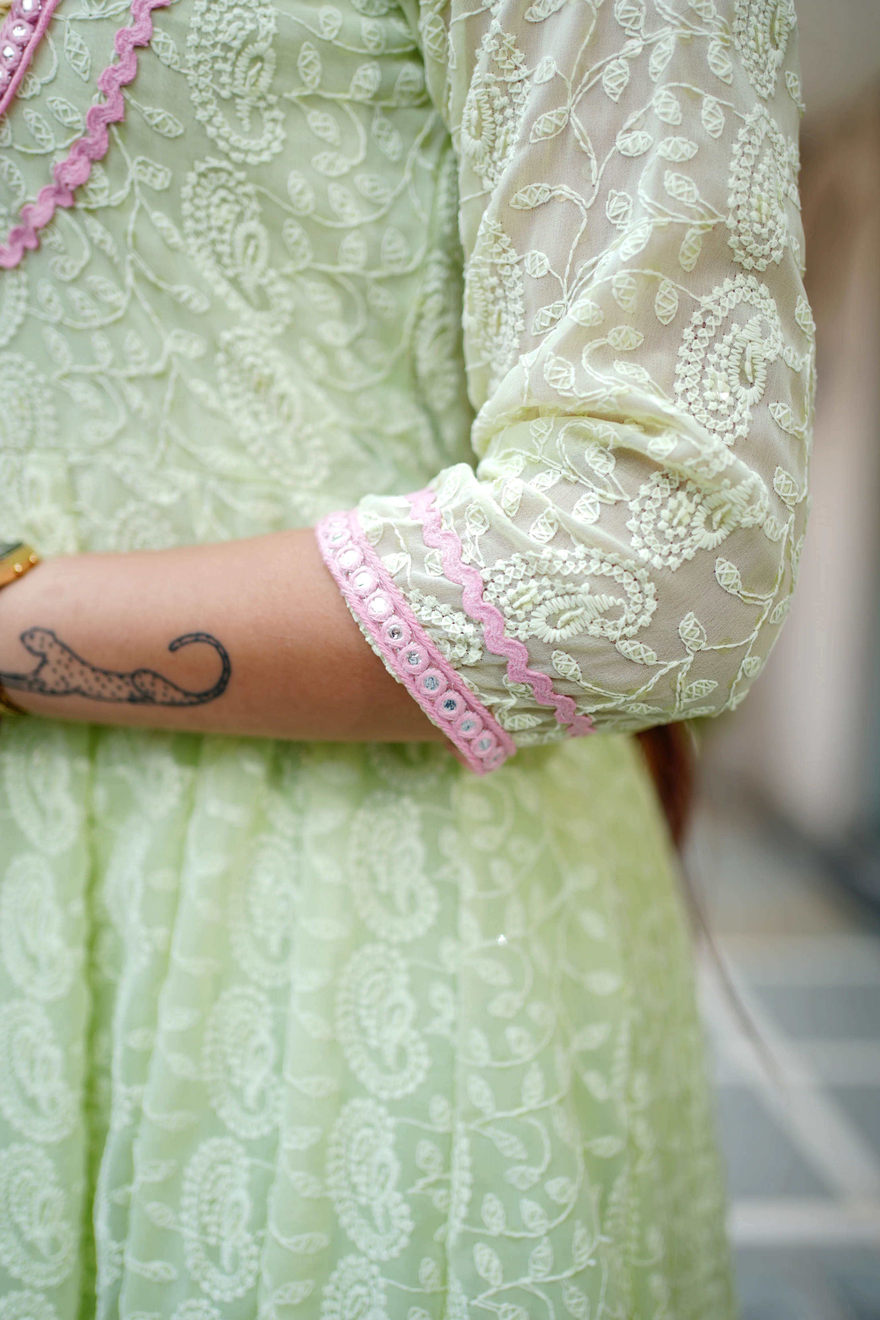 Mia Georgette HandEmbroidered Anarkali Set - Image 12