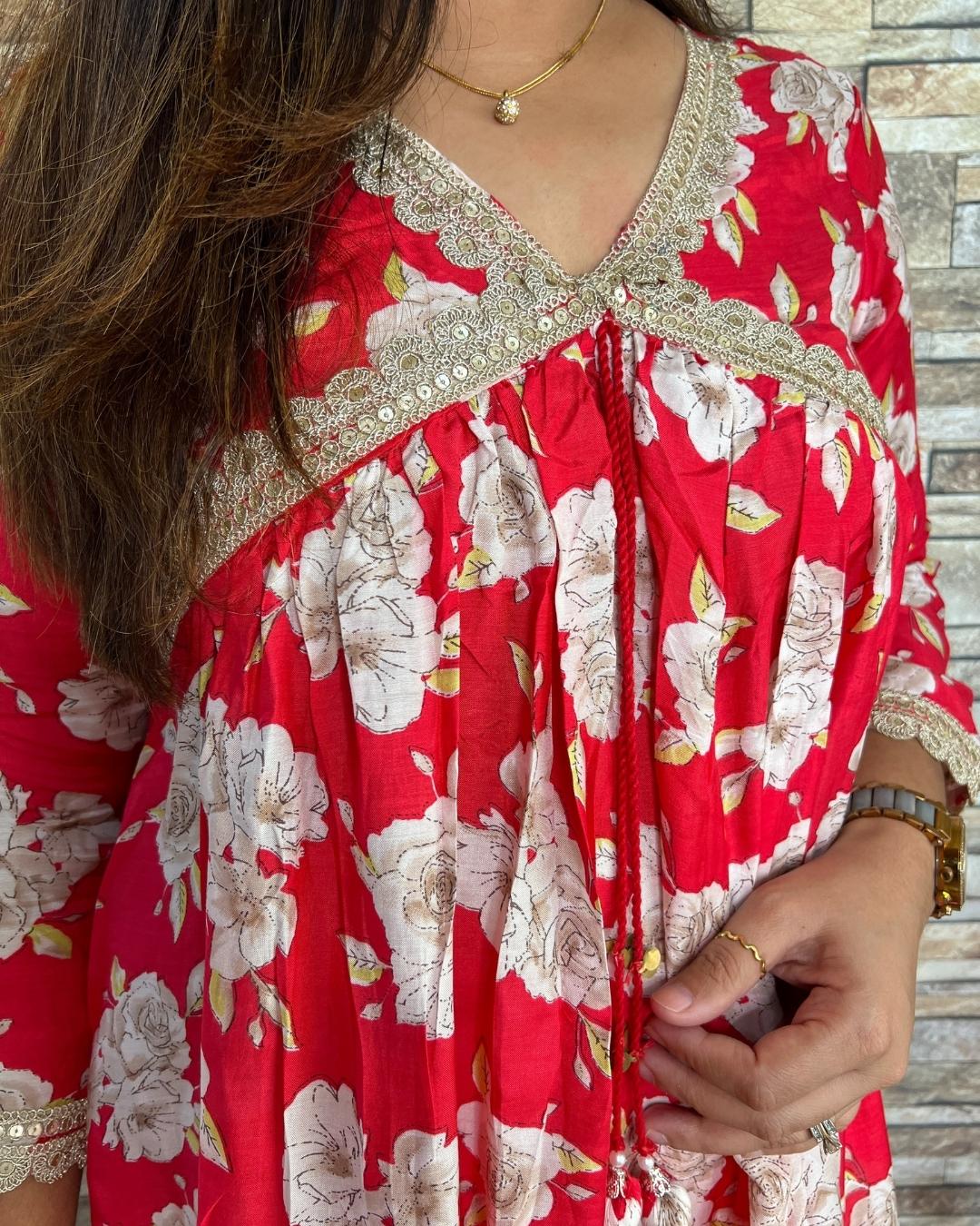 Mimosa Muslin Lace Detailed Coord Set - Image 5