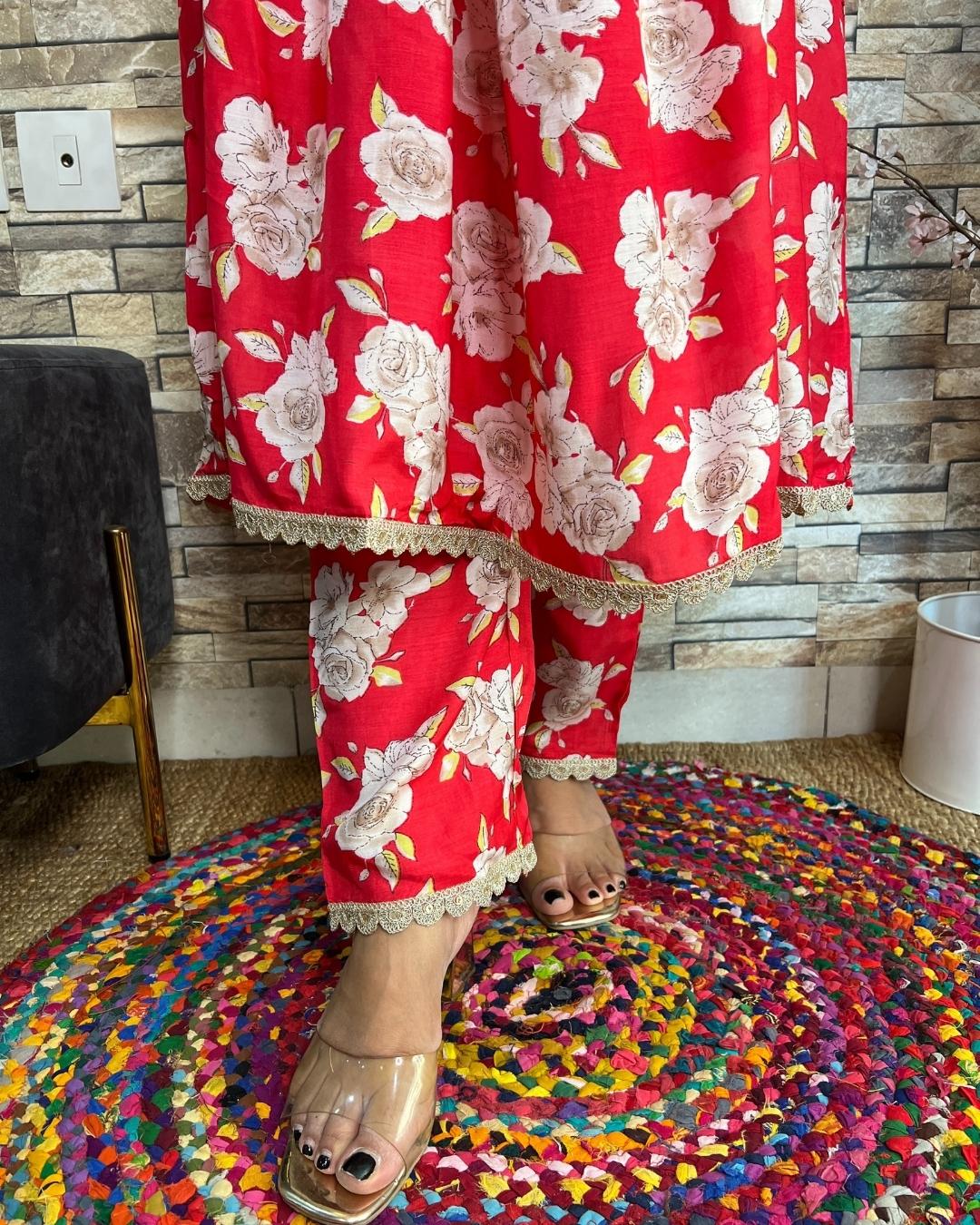 Mimosa Muslin Lace Detailed Coord Set - Image 6