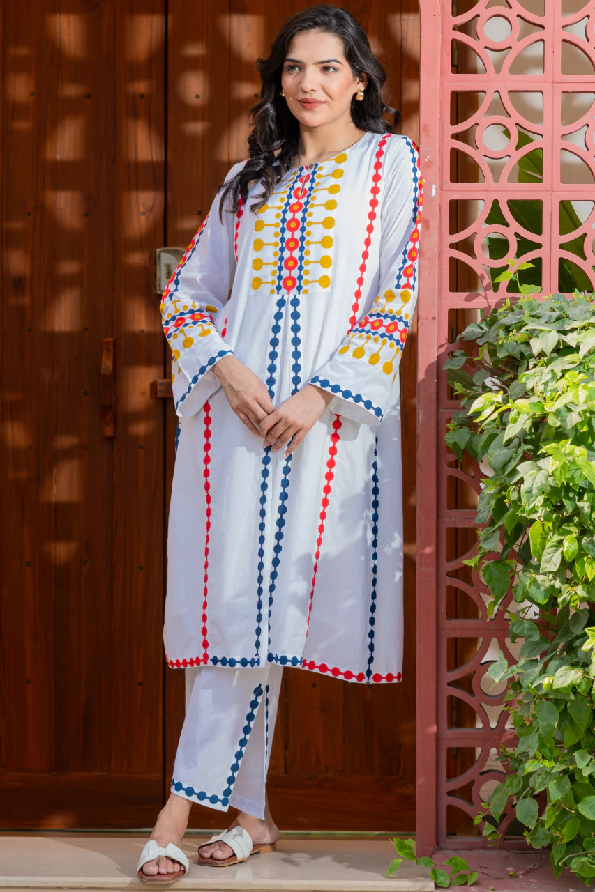 Naaz Multicolor Cotton A-line Coord - Image 8