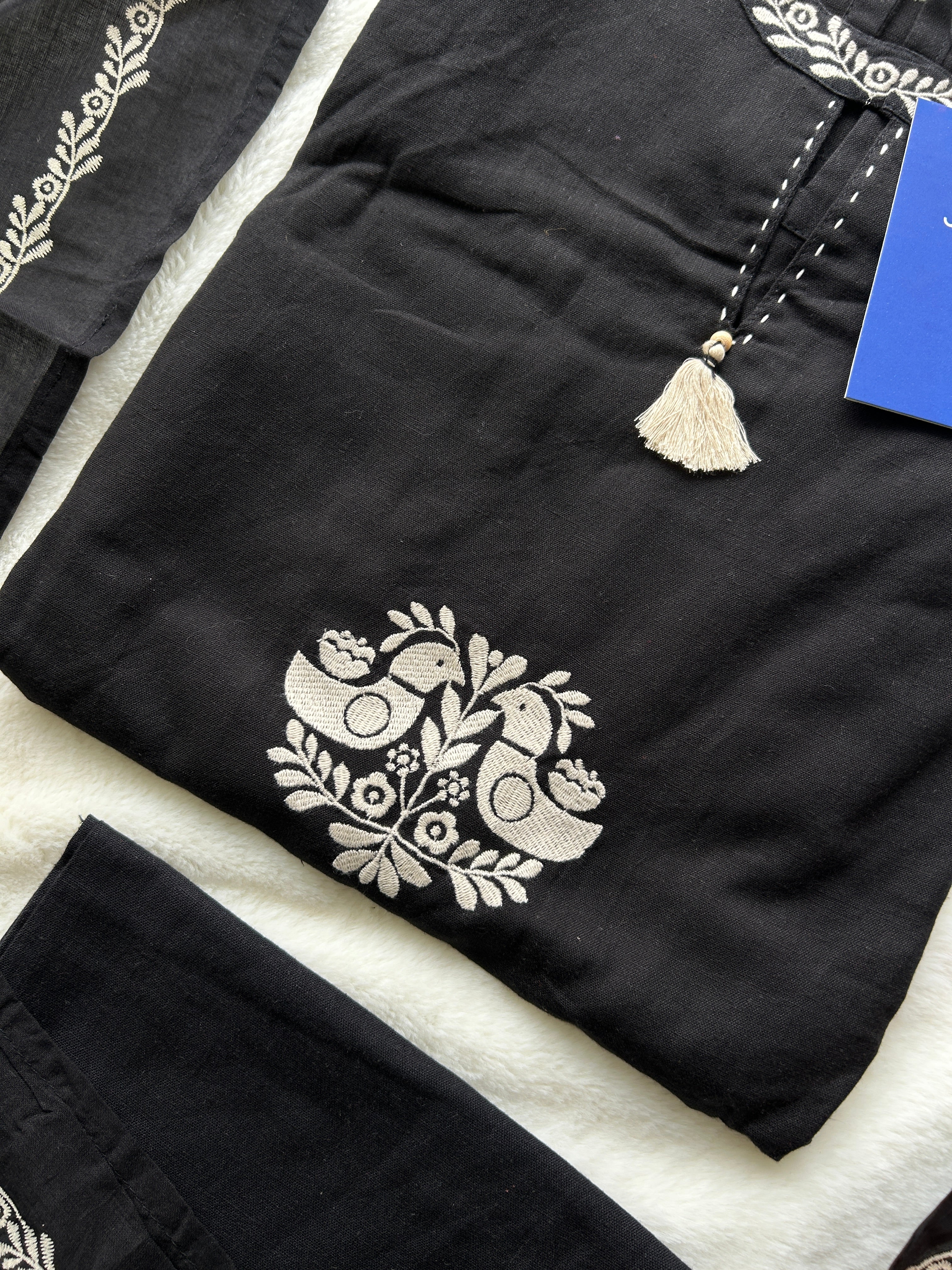 Nagma Cotton Sleeveless Embroidered Pant Set - Image 6