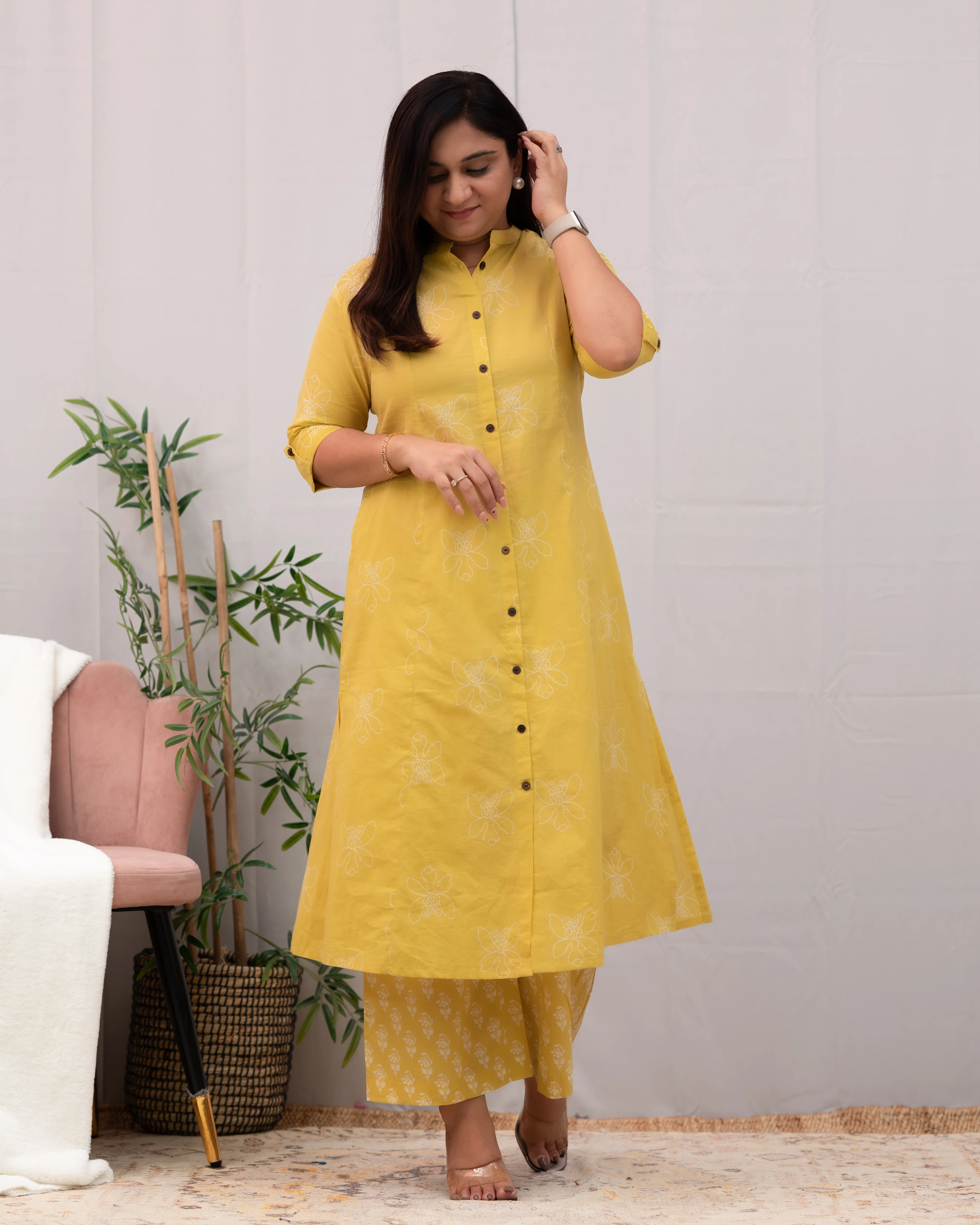 Naira A-line Cotton Coord set - Image 5