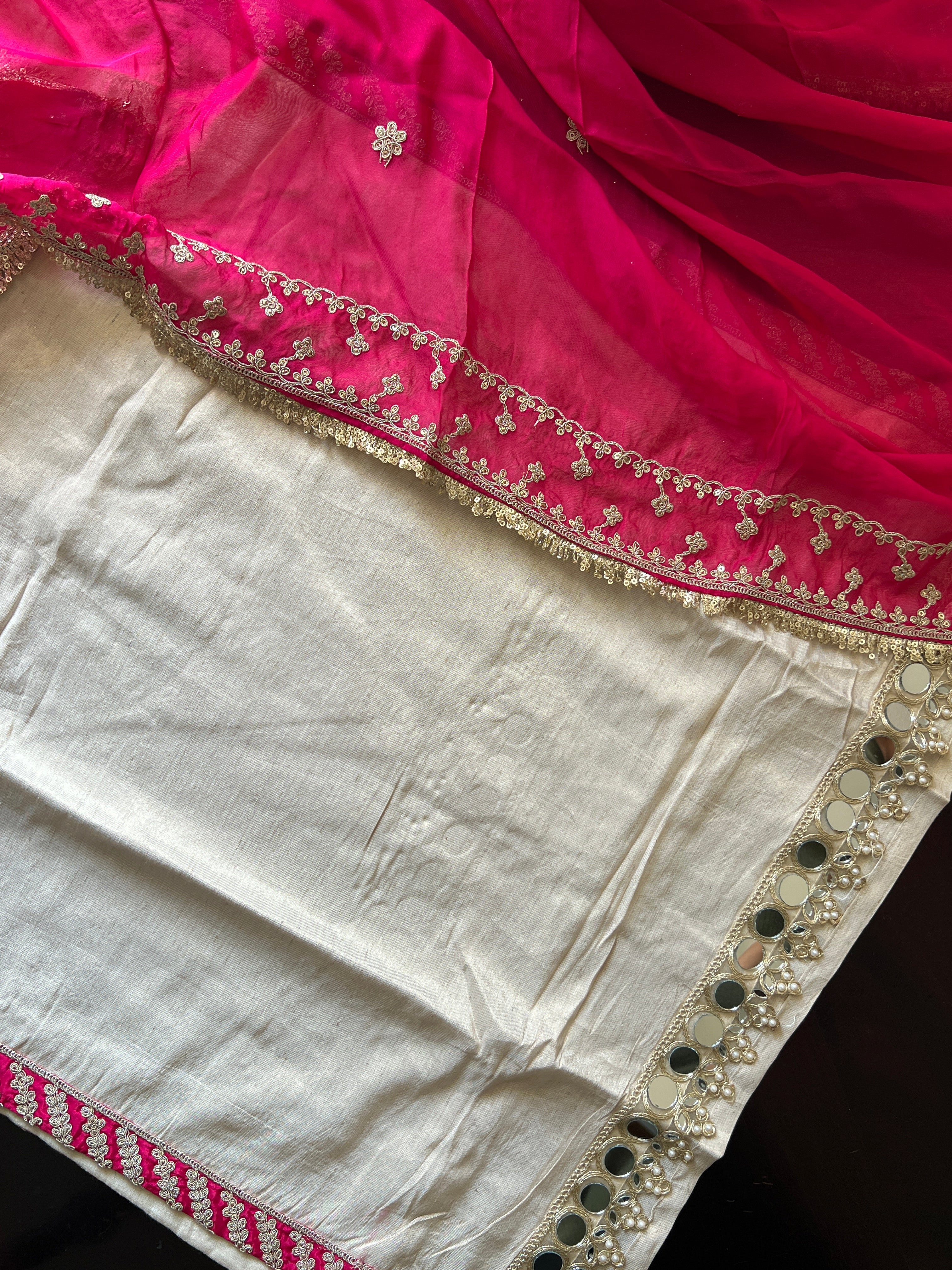 Pranjal Silk Festive HandEmbroidered Pant Set - Image 4