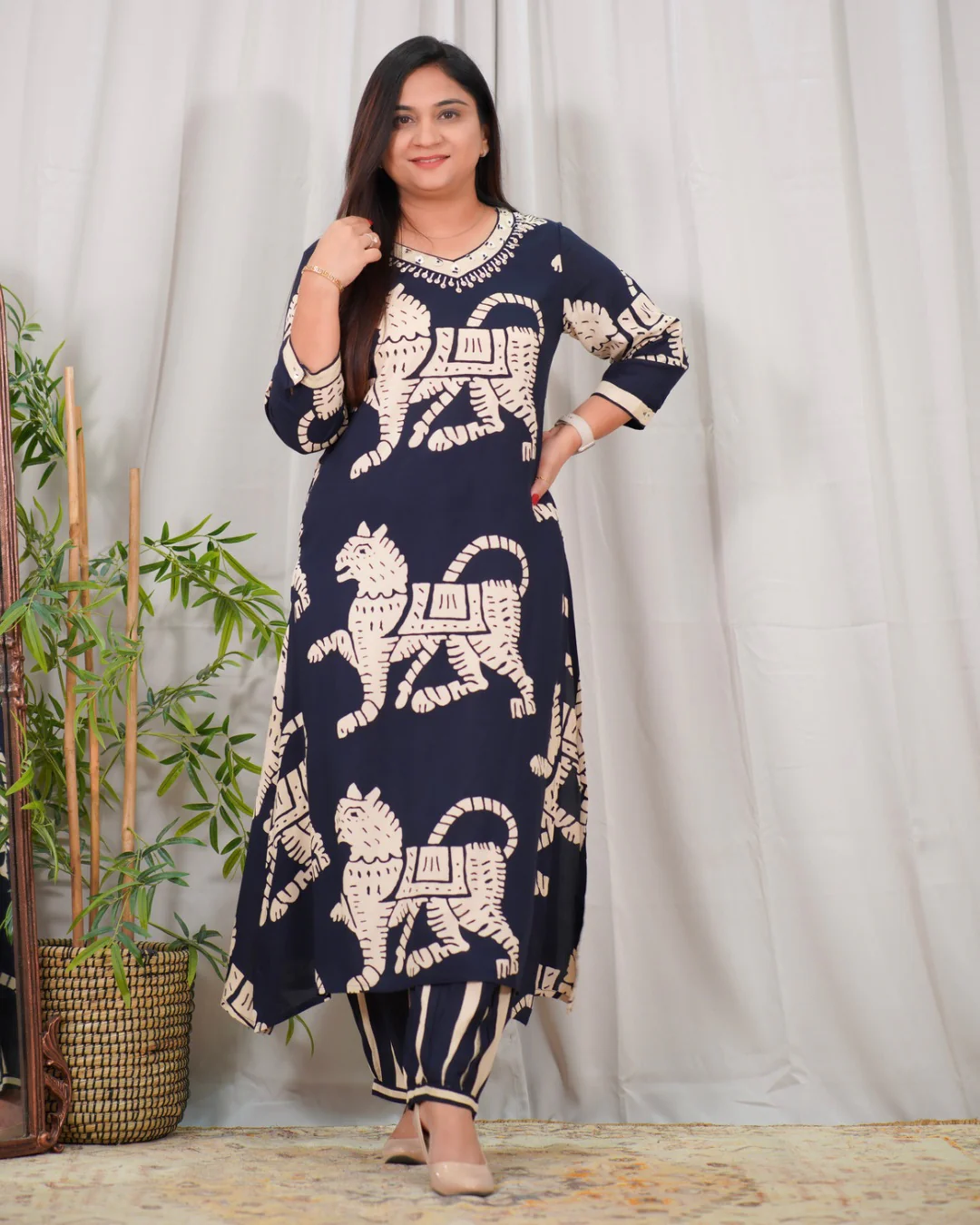 Rayon Bold Print Afgani Set - Image 6