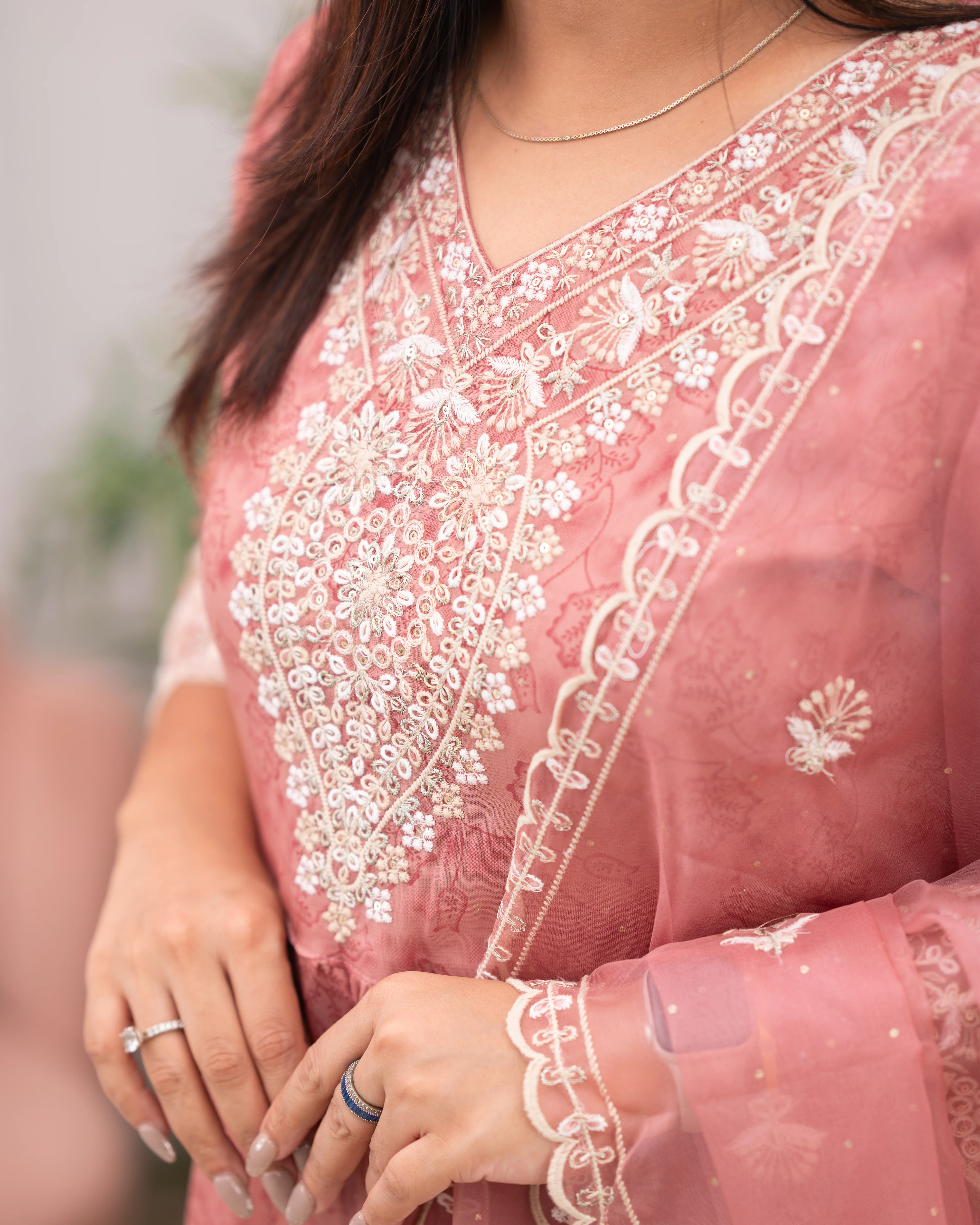 Sahaj Premium Organza embroidered Pant Set - Image 11
