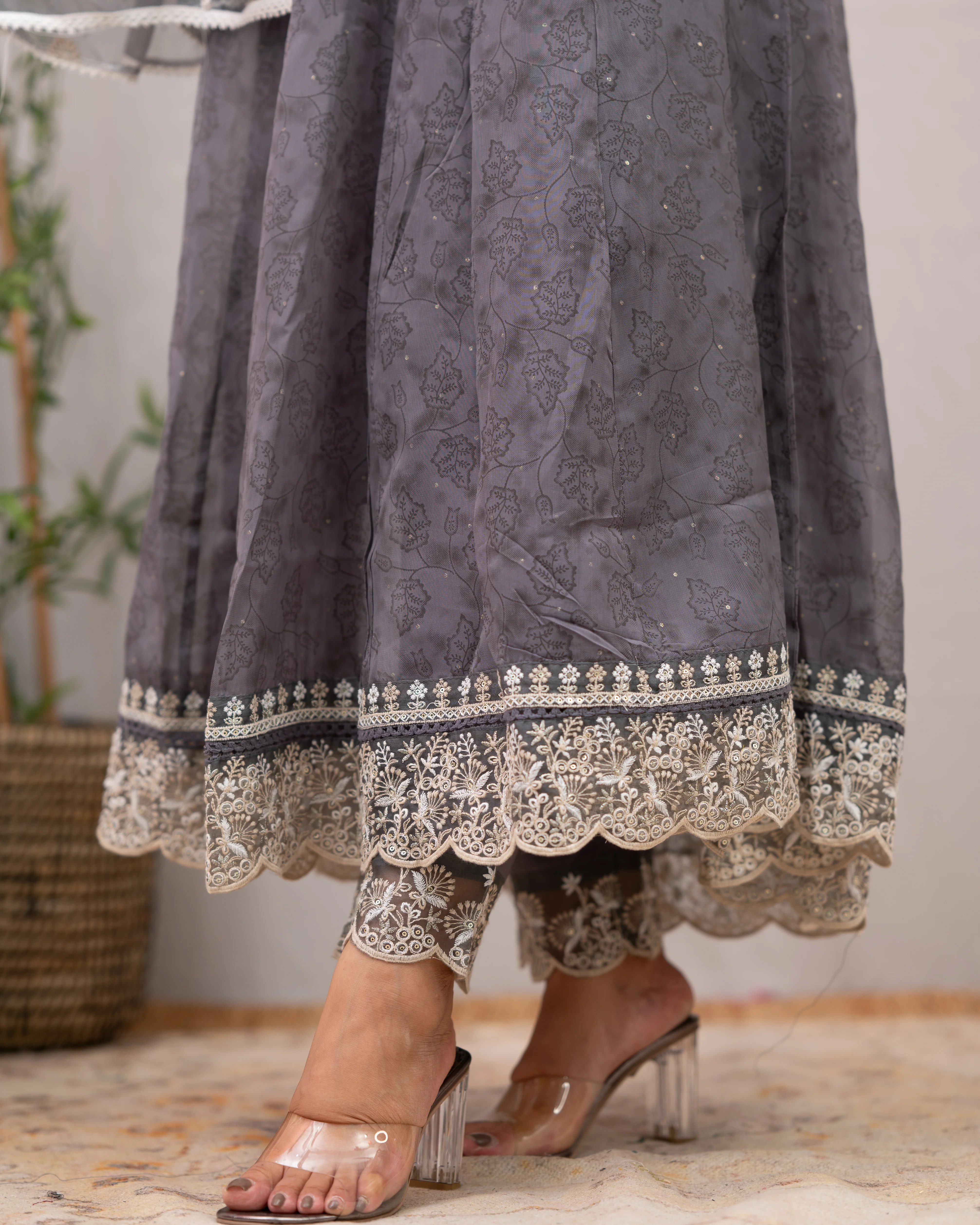 Sahaj Premium Organza embroidered Pant Set - Image 16