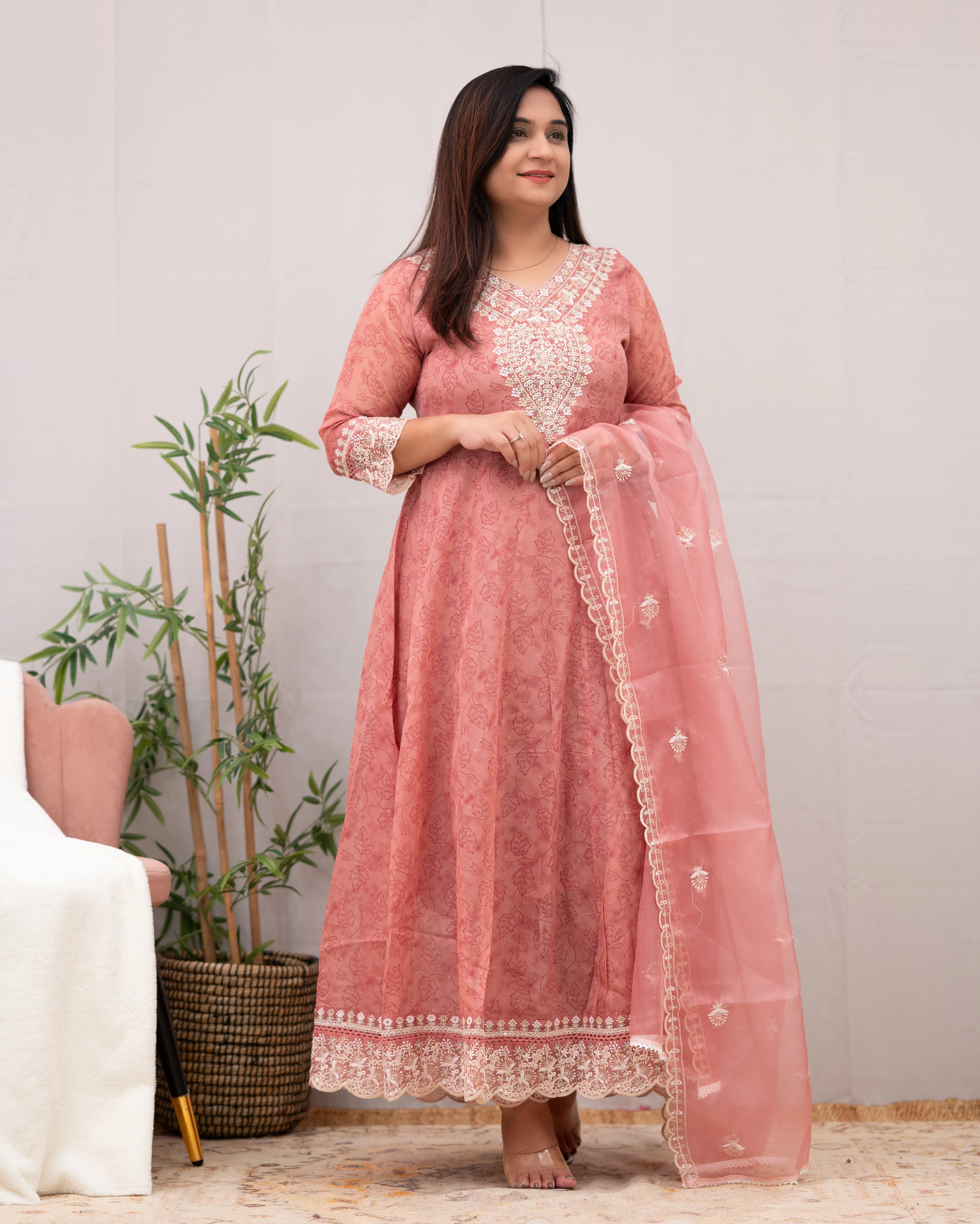 Sahaj Premium Organza embroidered Pant Set - Image 6
