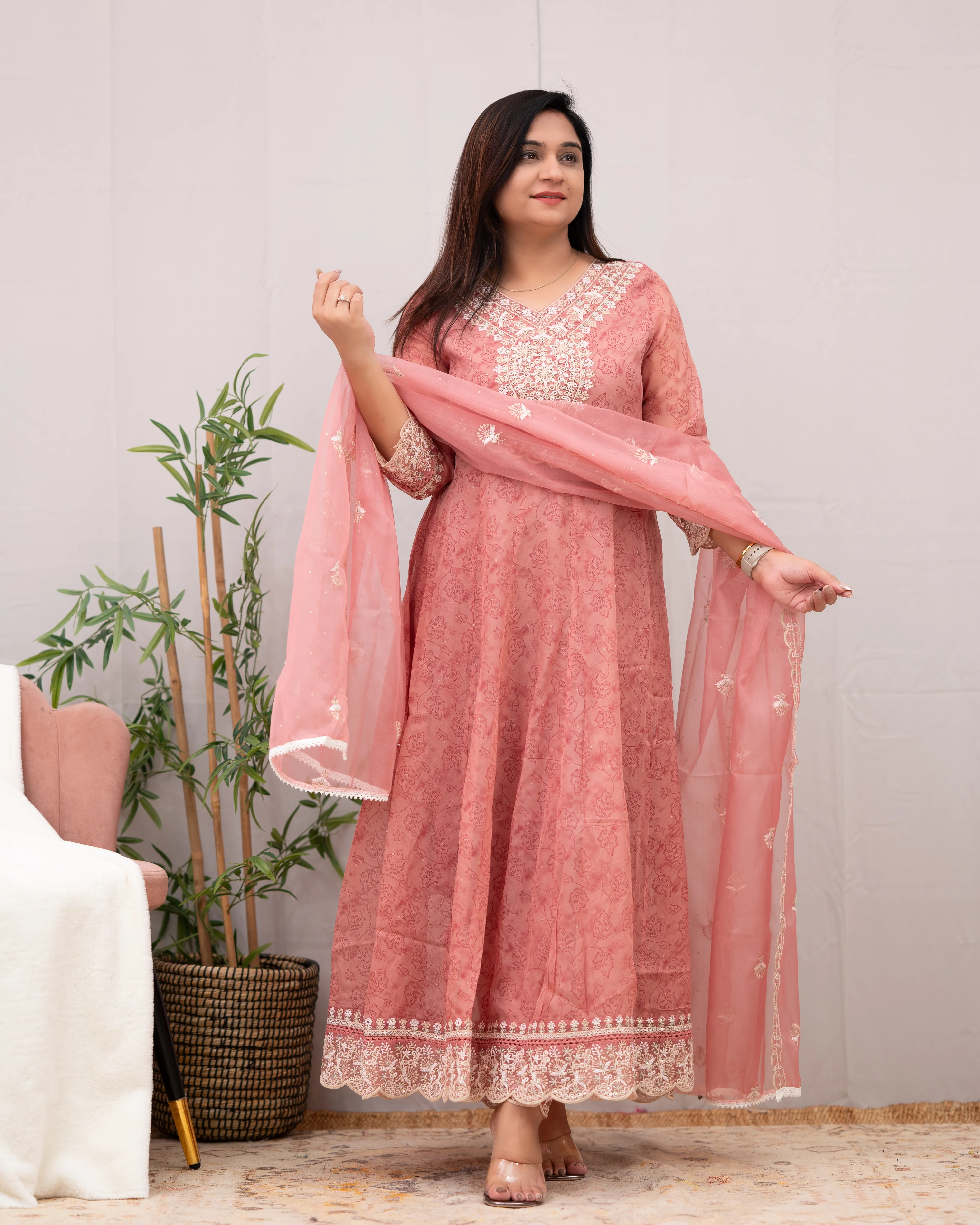 Sahaj Premium Organza embroidered Pant Set - Image 9