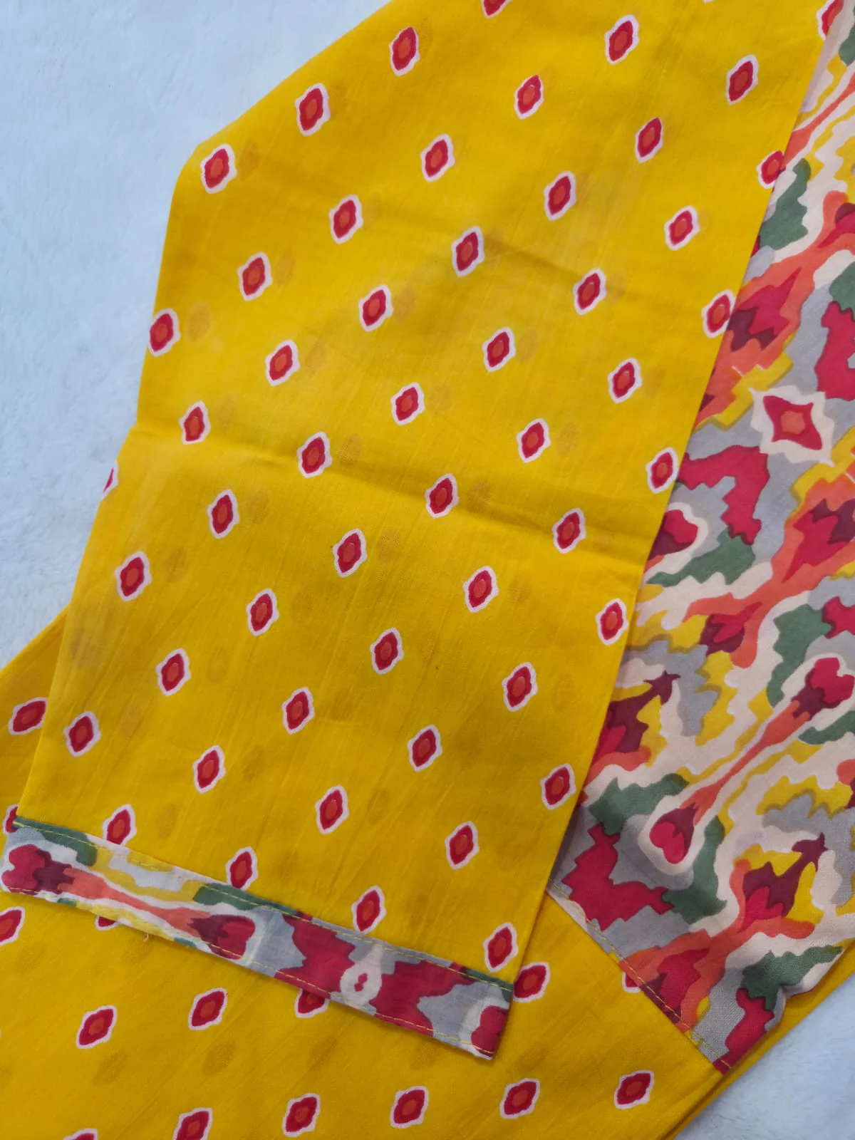 Yellow Casual Cotton Straight Kurta - Image 4