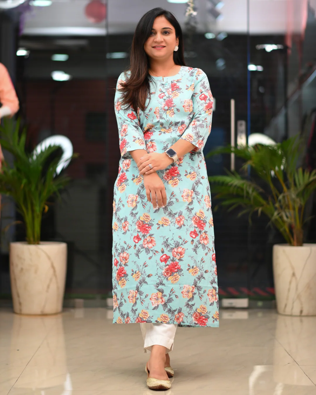Zoya Casual Cotton straight Kurta - Image 30