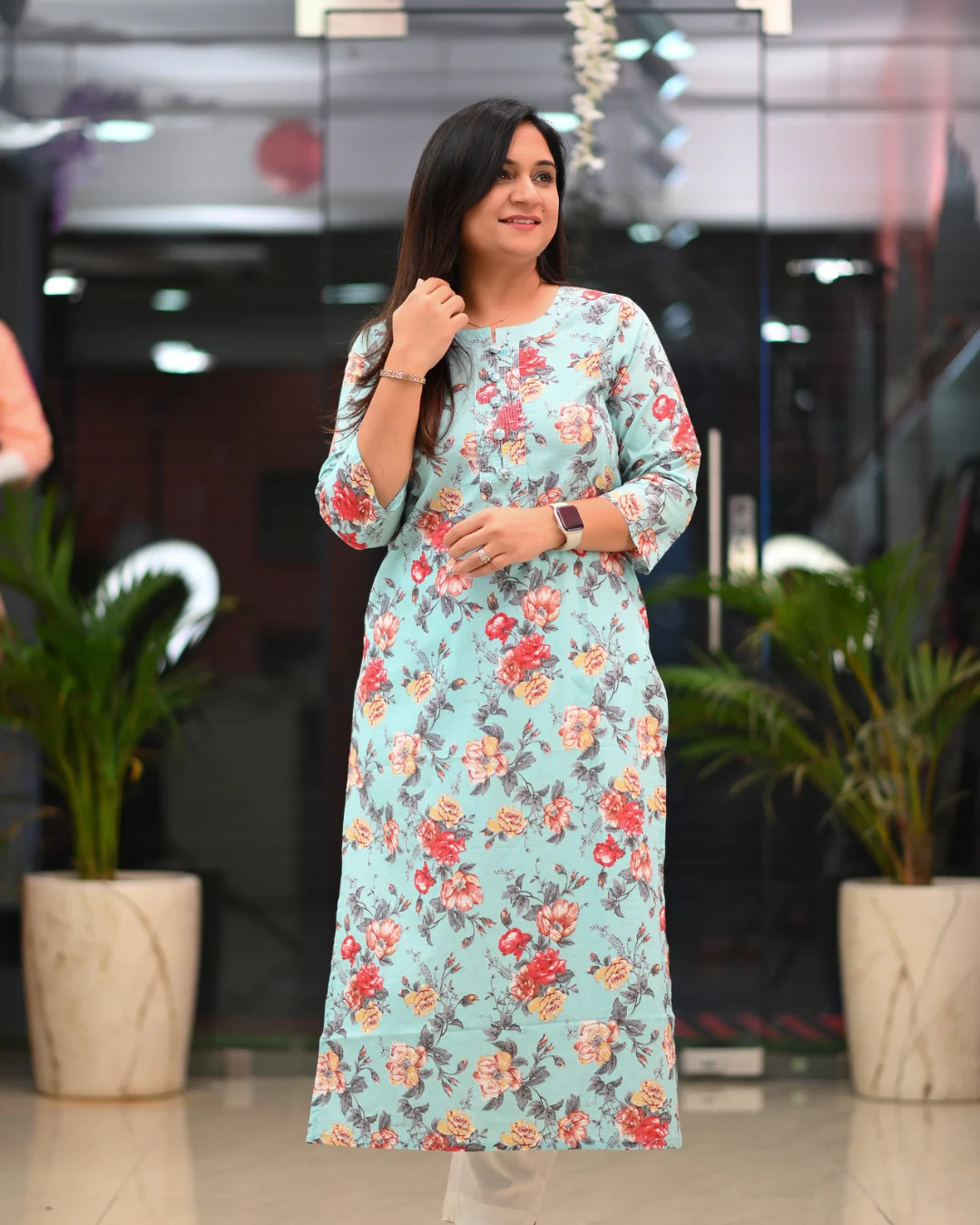 Zoya Casual Cotton straight Kurta - Image 32