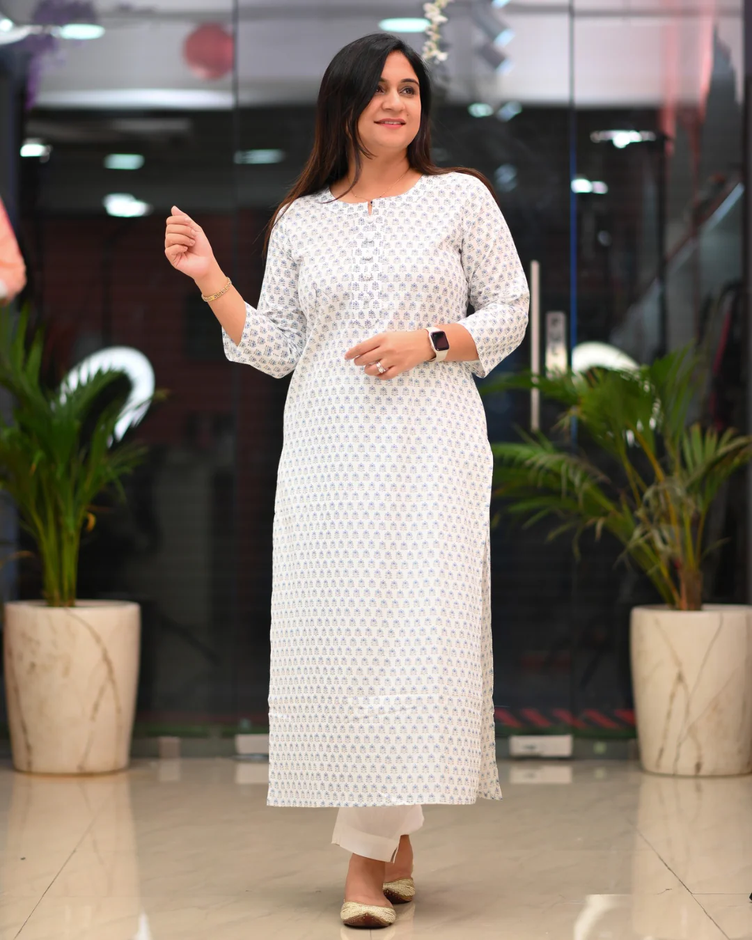 Zoya Casual Cotton straight Kurta - Image 34