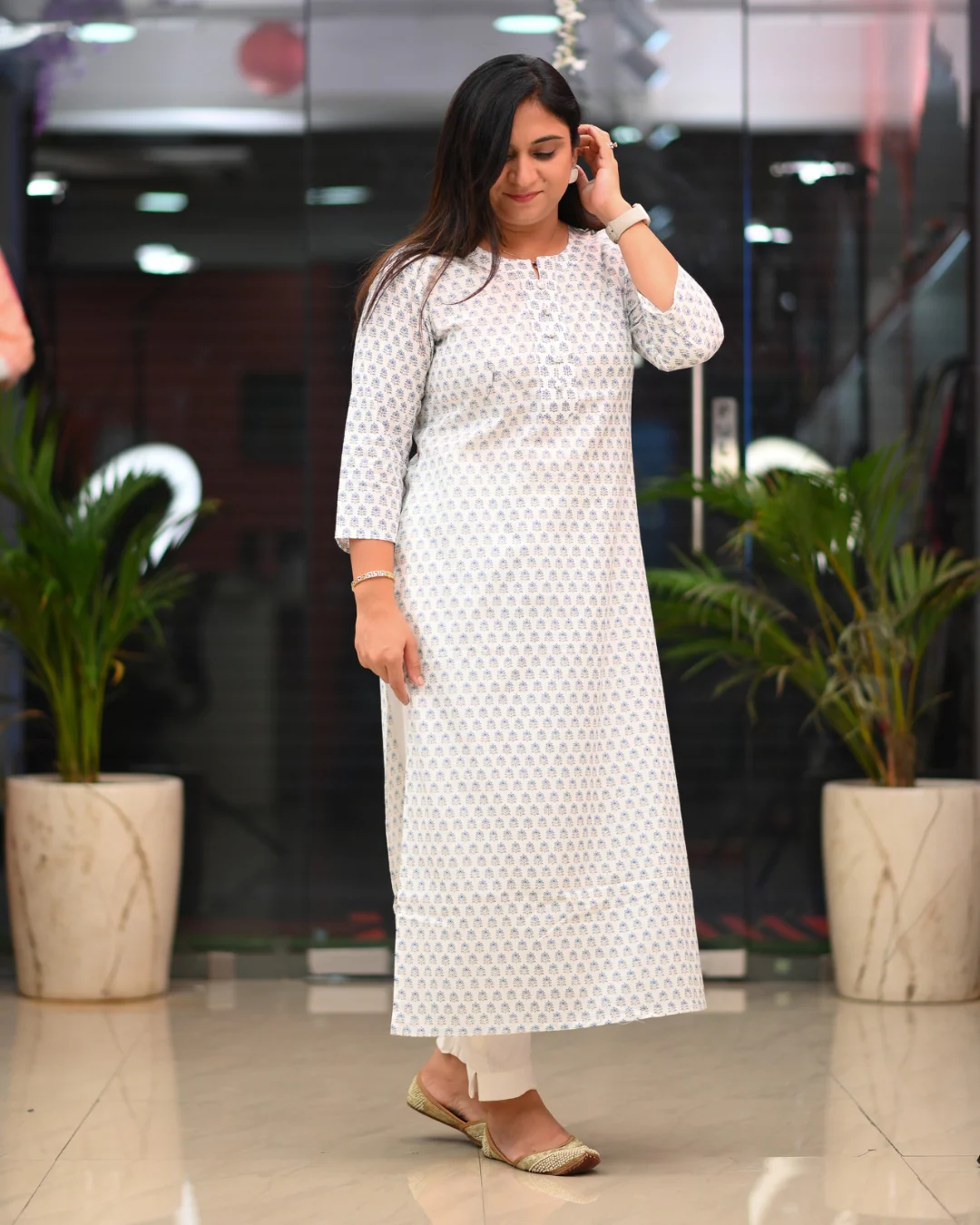 Zoya Casual Cotton straight Kurta - Image 35